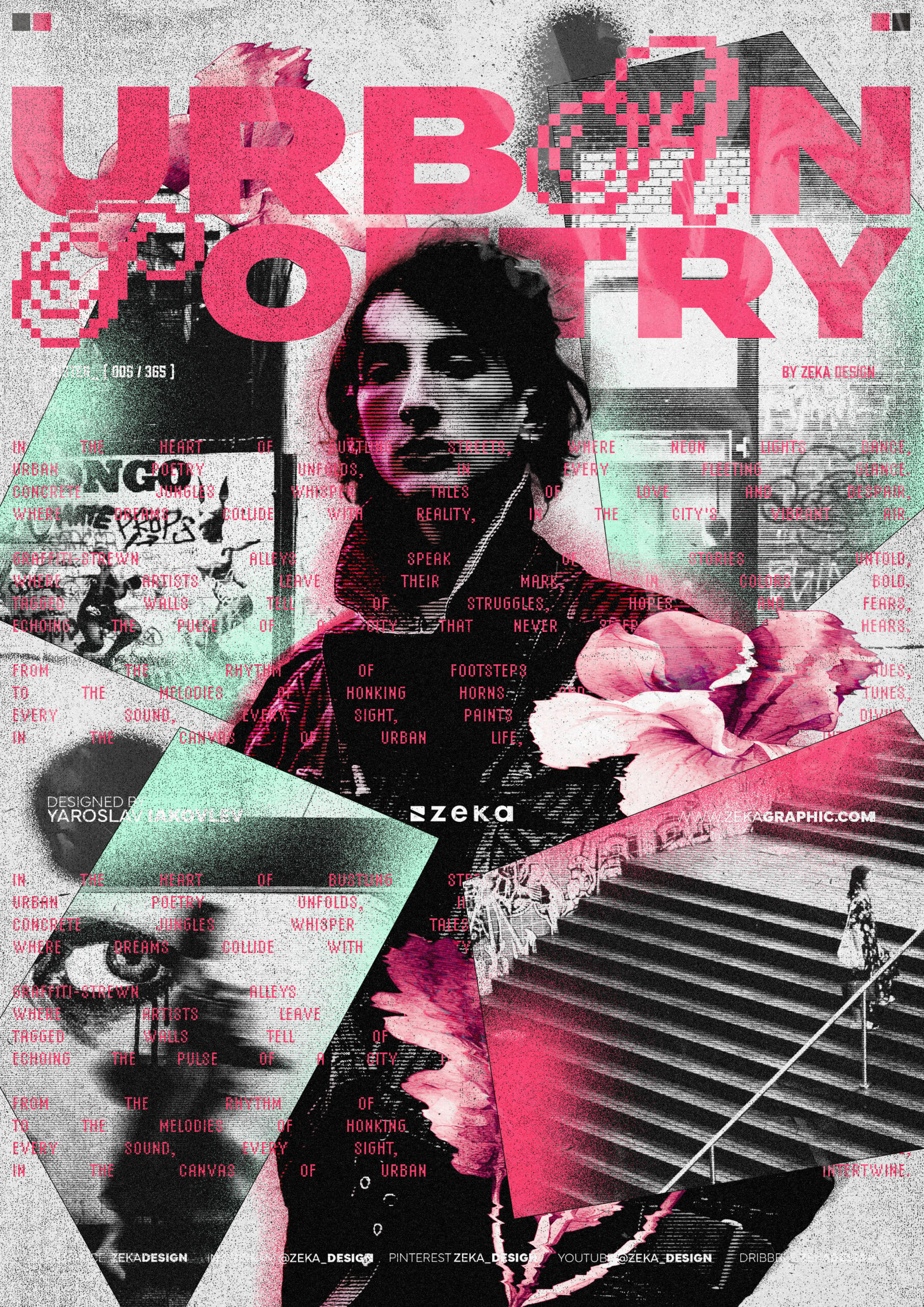 0005 Urban Poetry Poster Design by Zeka Design