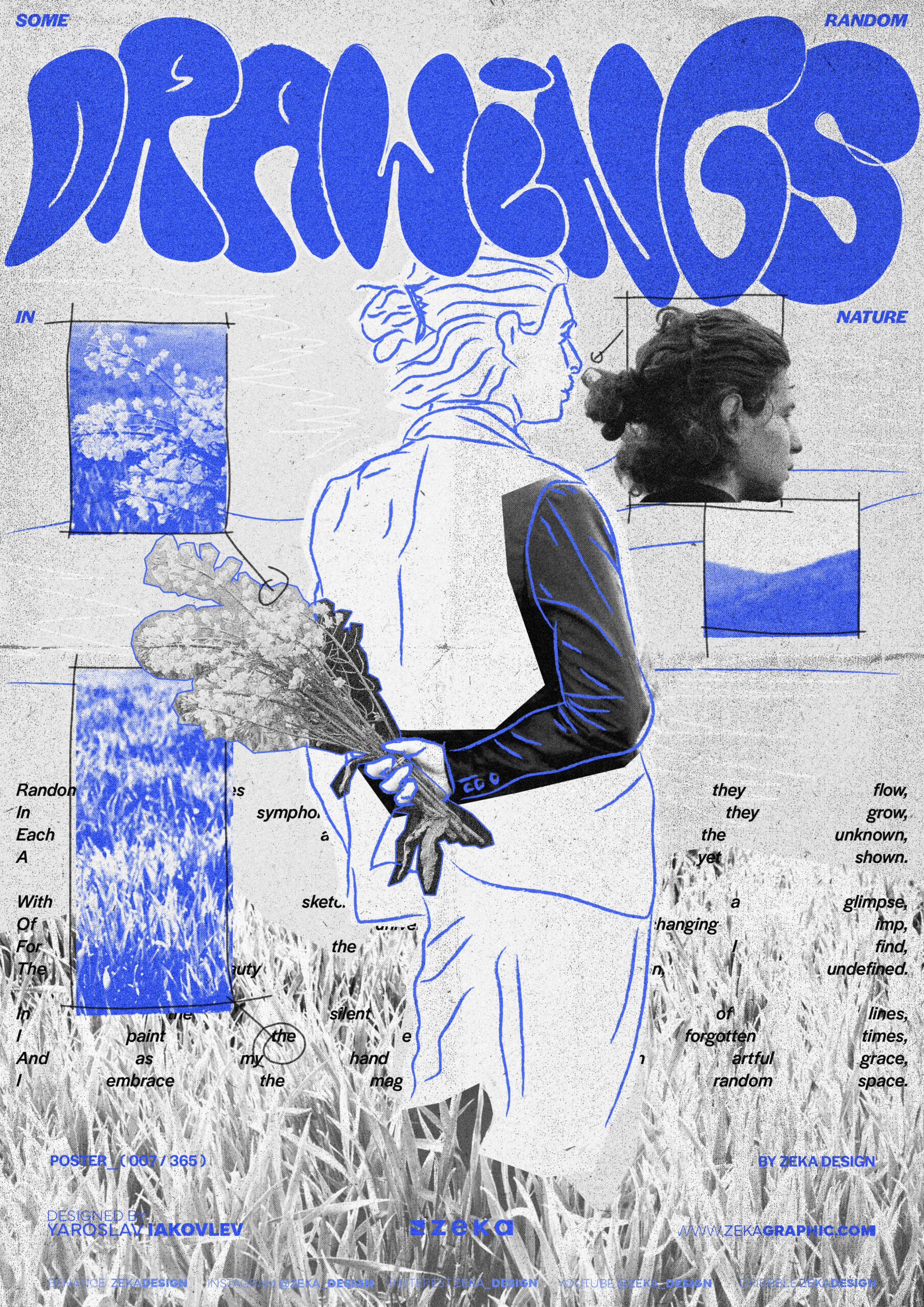 0007 Some Random Drawings Poster Design by Zeka Design