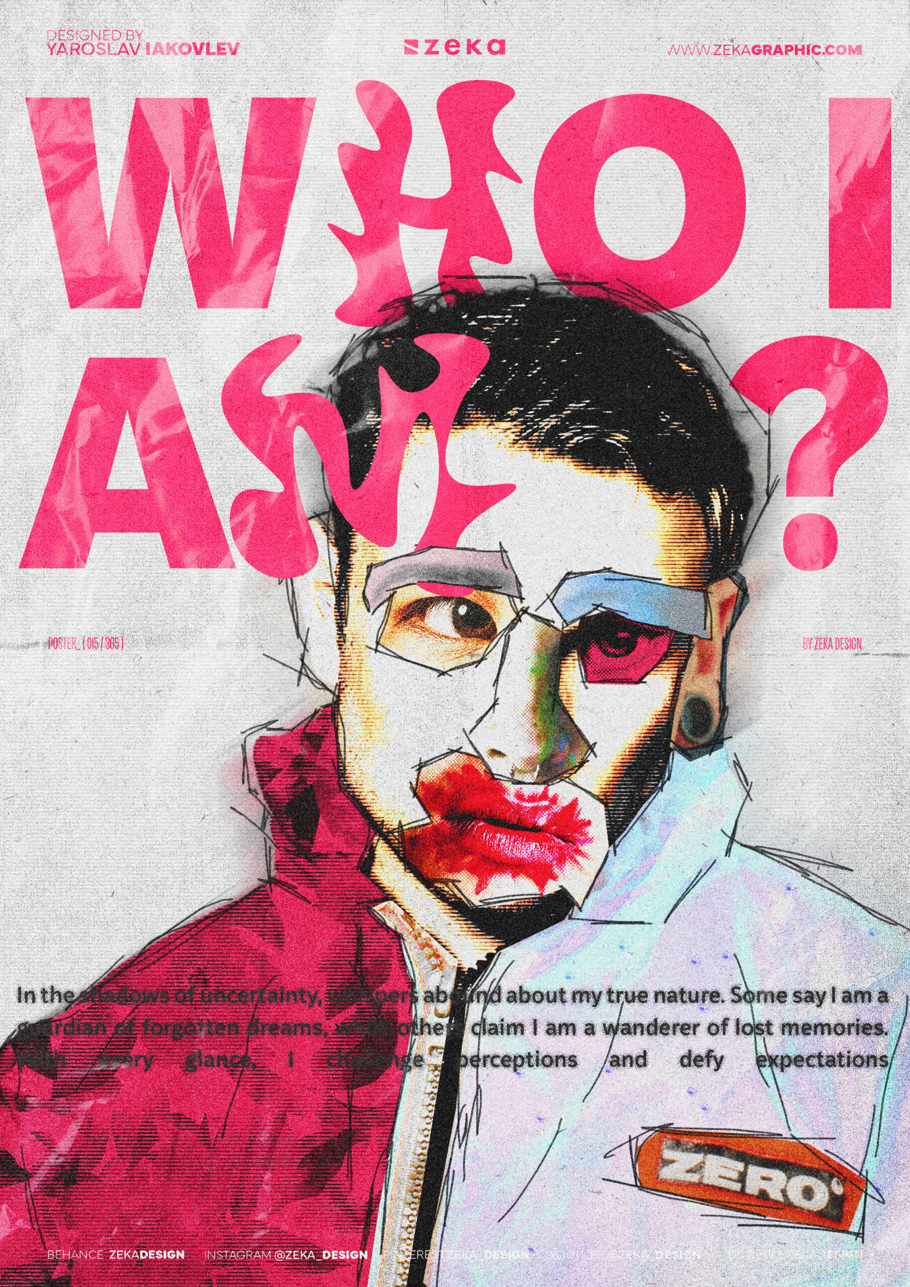 0015 Who I am Poster Design by Zeka Design