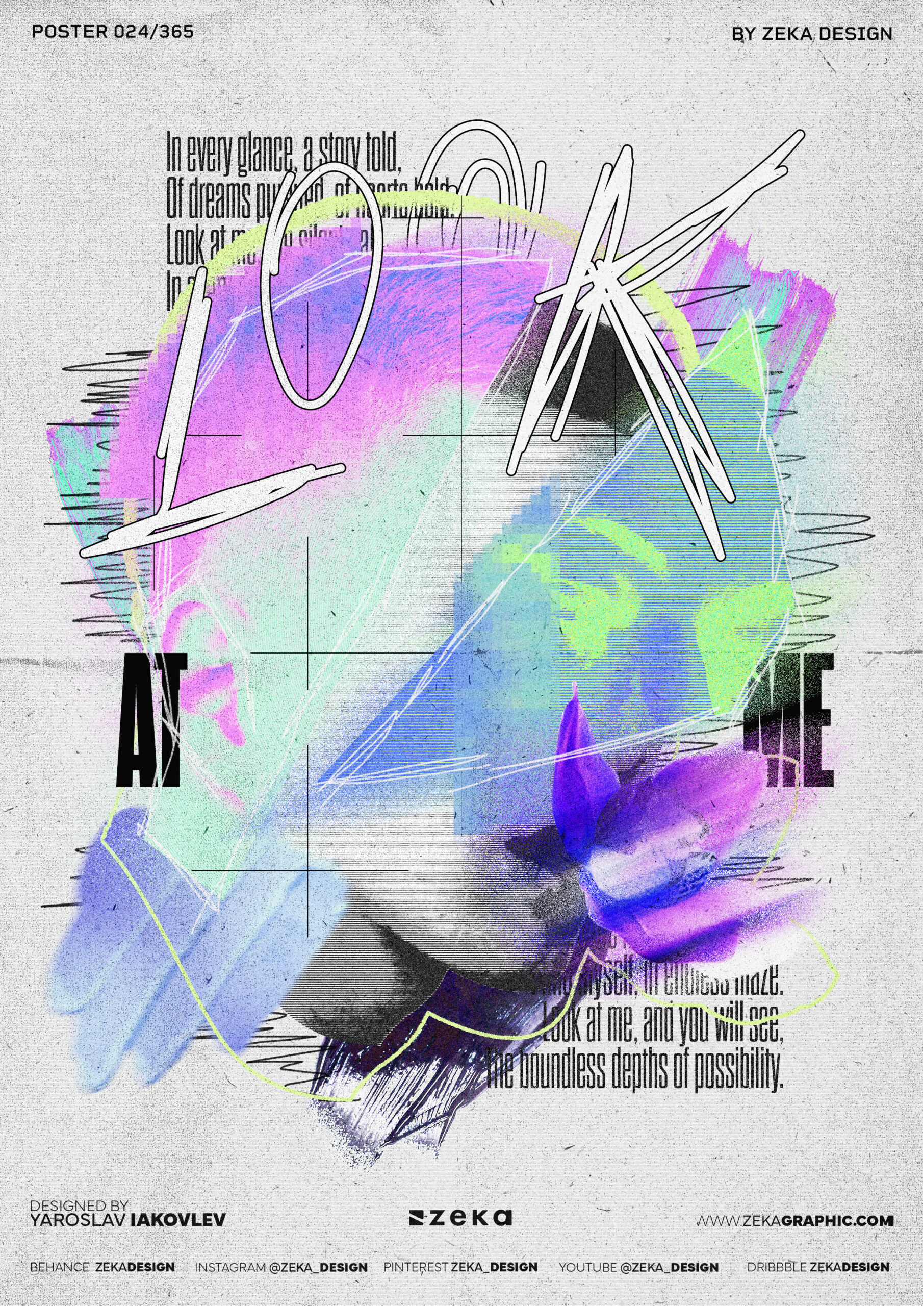 0024 Look At Me Poster Design Inspiration by Zeka Design