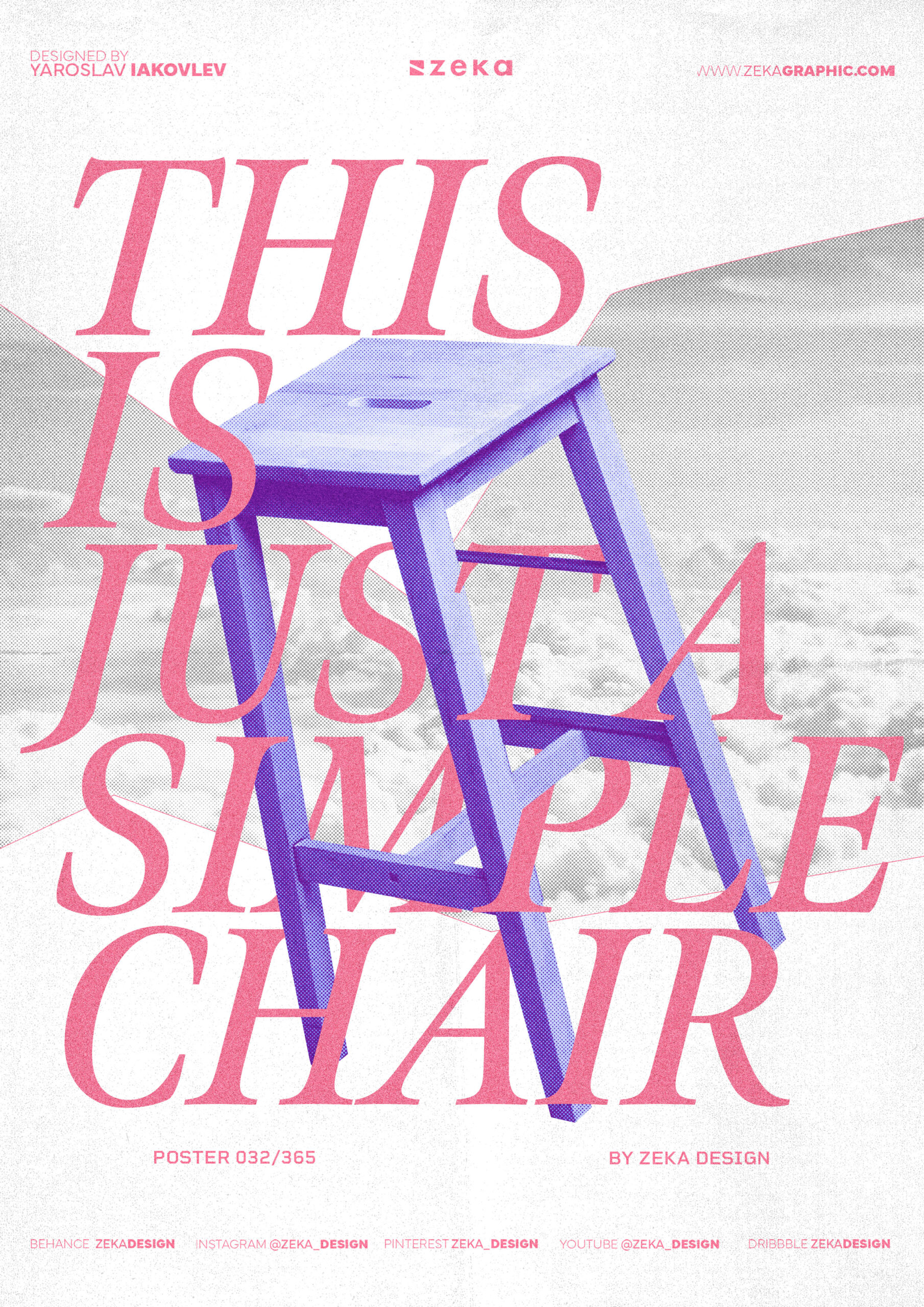 0032 This is just a simple chair Poster Design Inspiration by Zeka Design