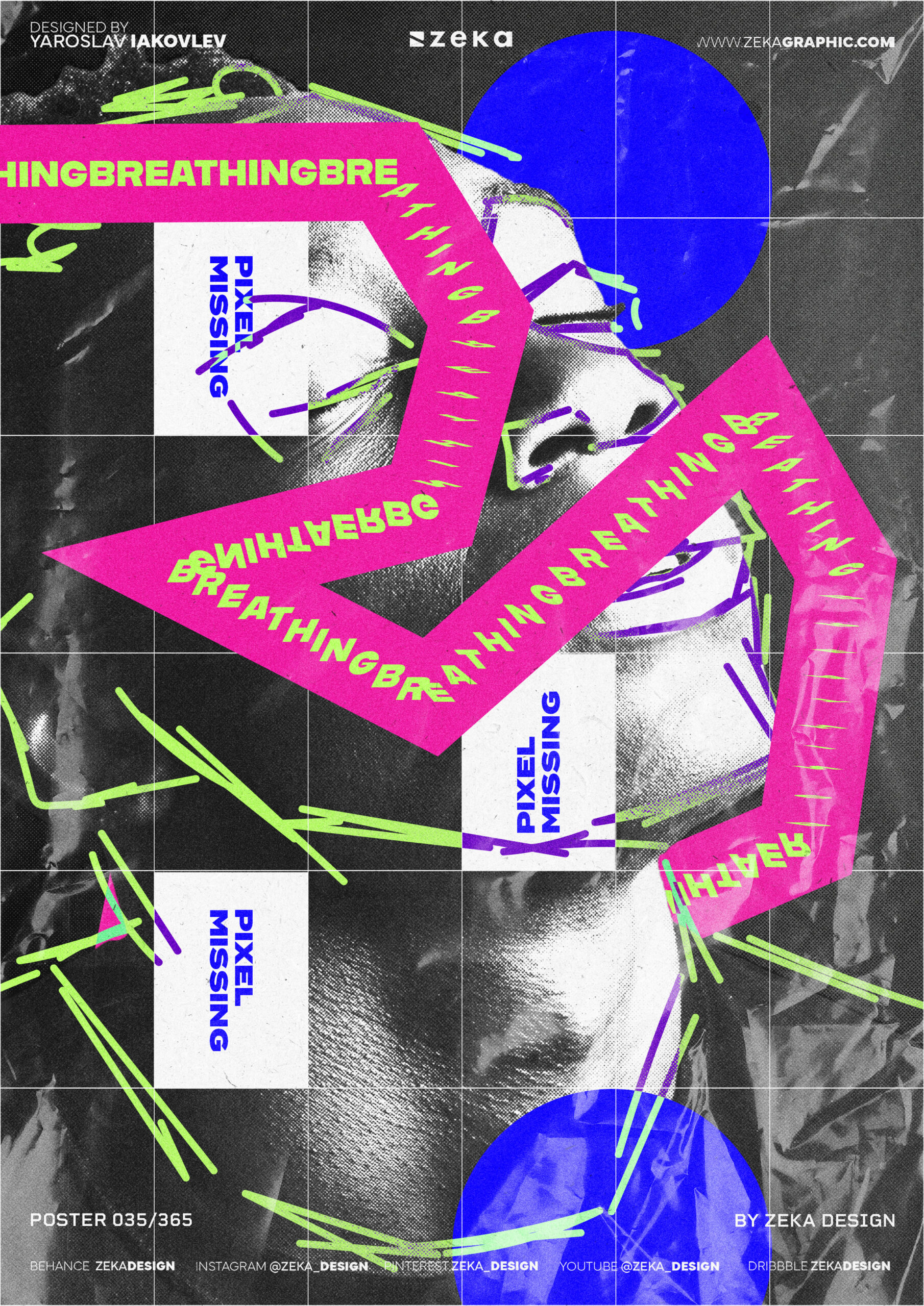 0035 Breathing Poster Design Inspiration by Zeka Design