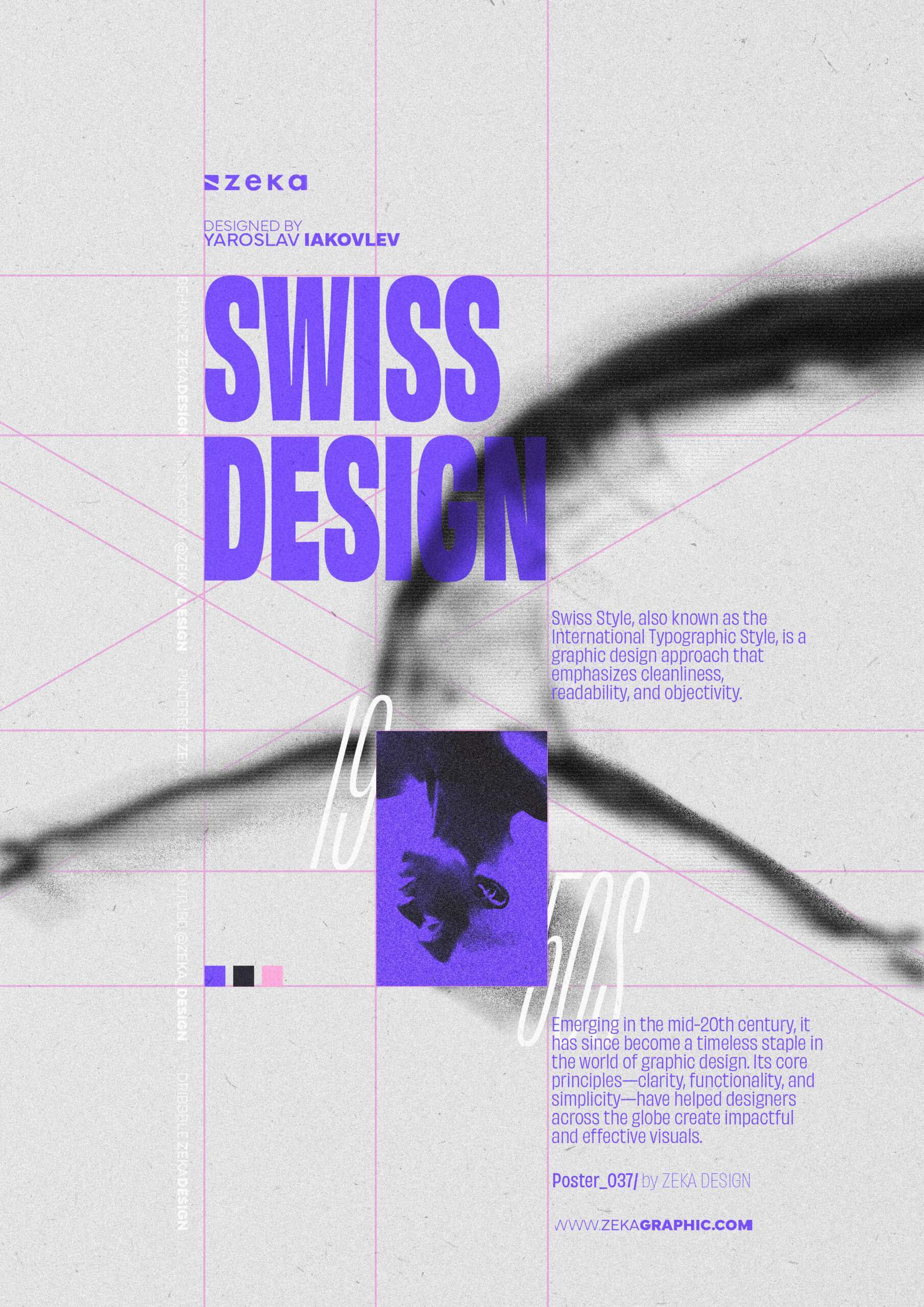0037 Swiss Design Style Poster by Zeka Design