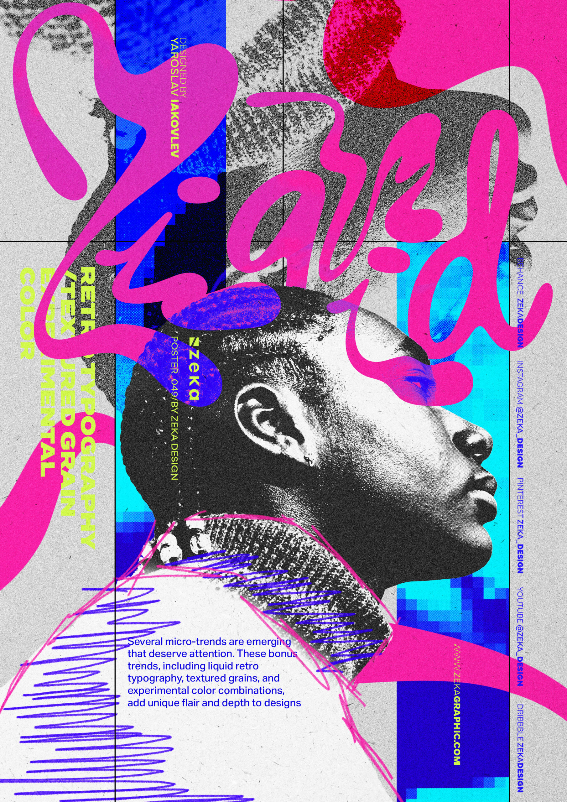 0049 Liquid Grain Experimental Color Graphic Design Trends 2025 by Zeka Design