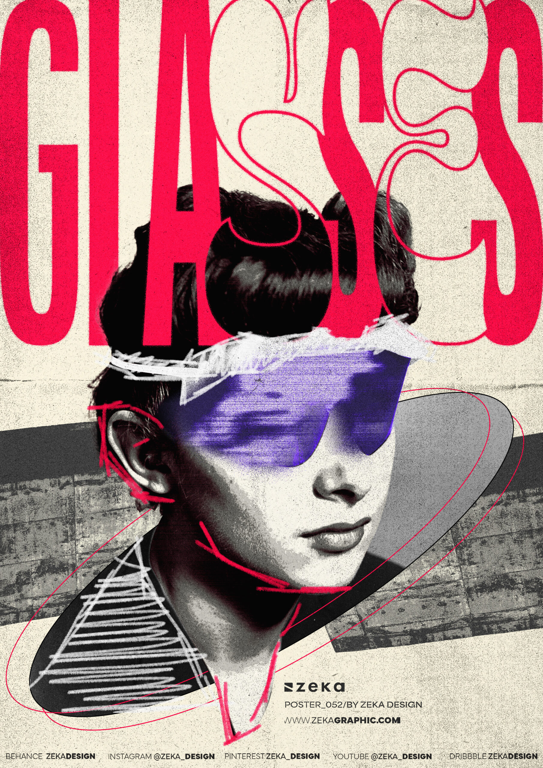 Graphic Design Poster Design Surrealism Collage Inspiraiton by Zeka Design