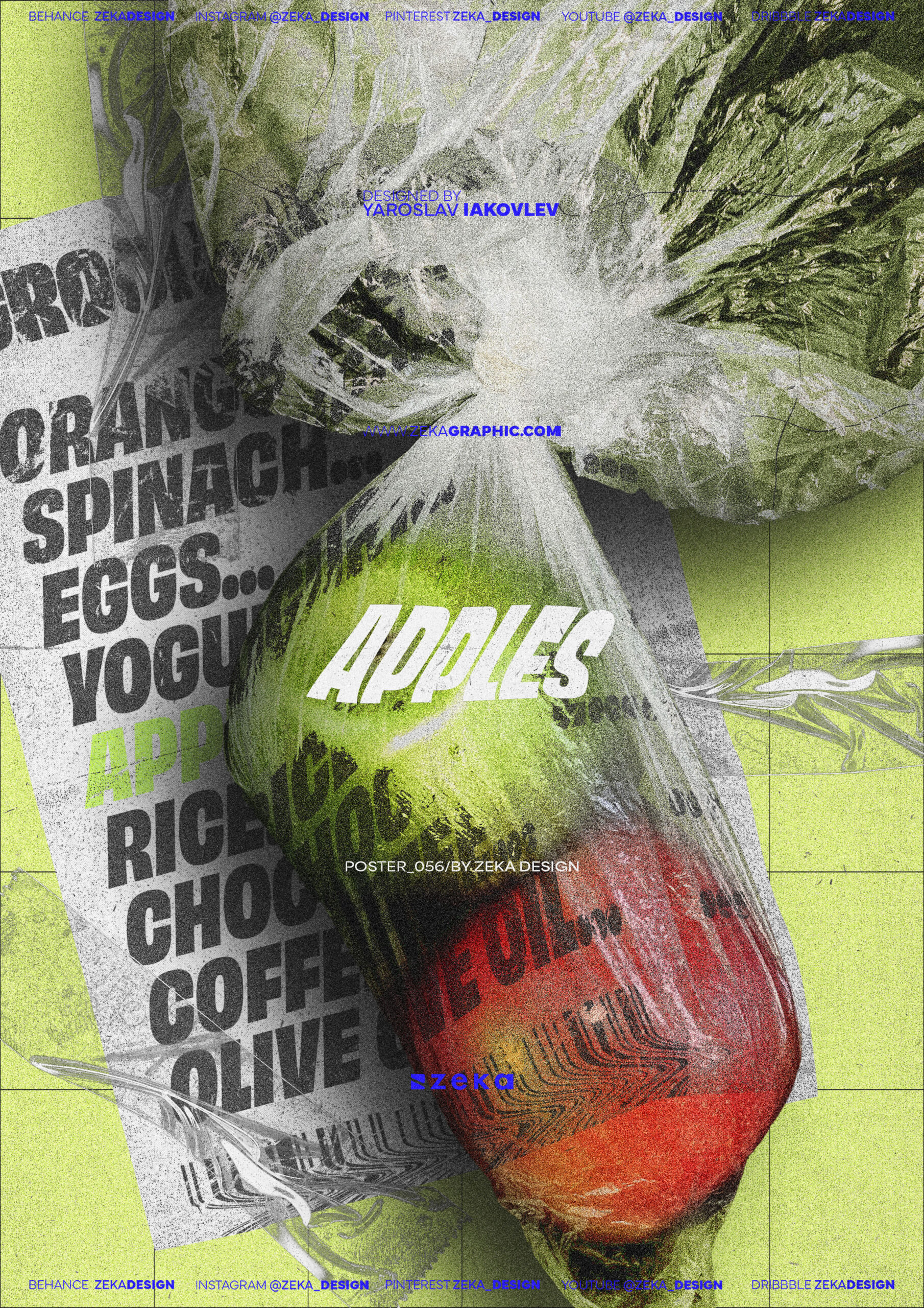 0056 Apples Poster Design By Zeka