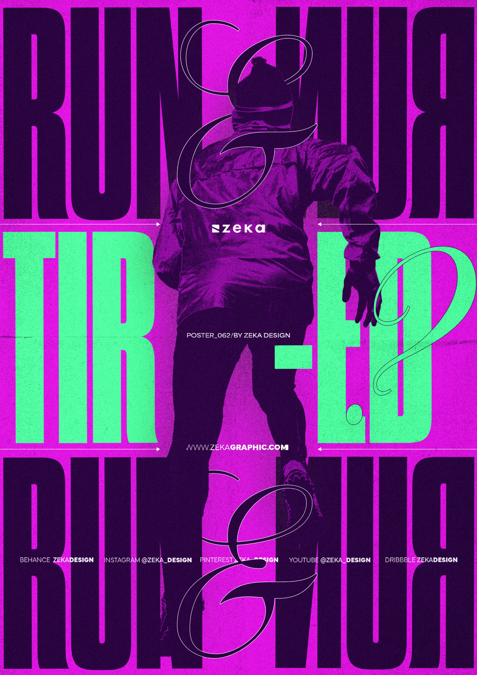 0062Run and Run Poster Design Inspiration by Zeka Design