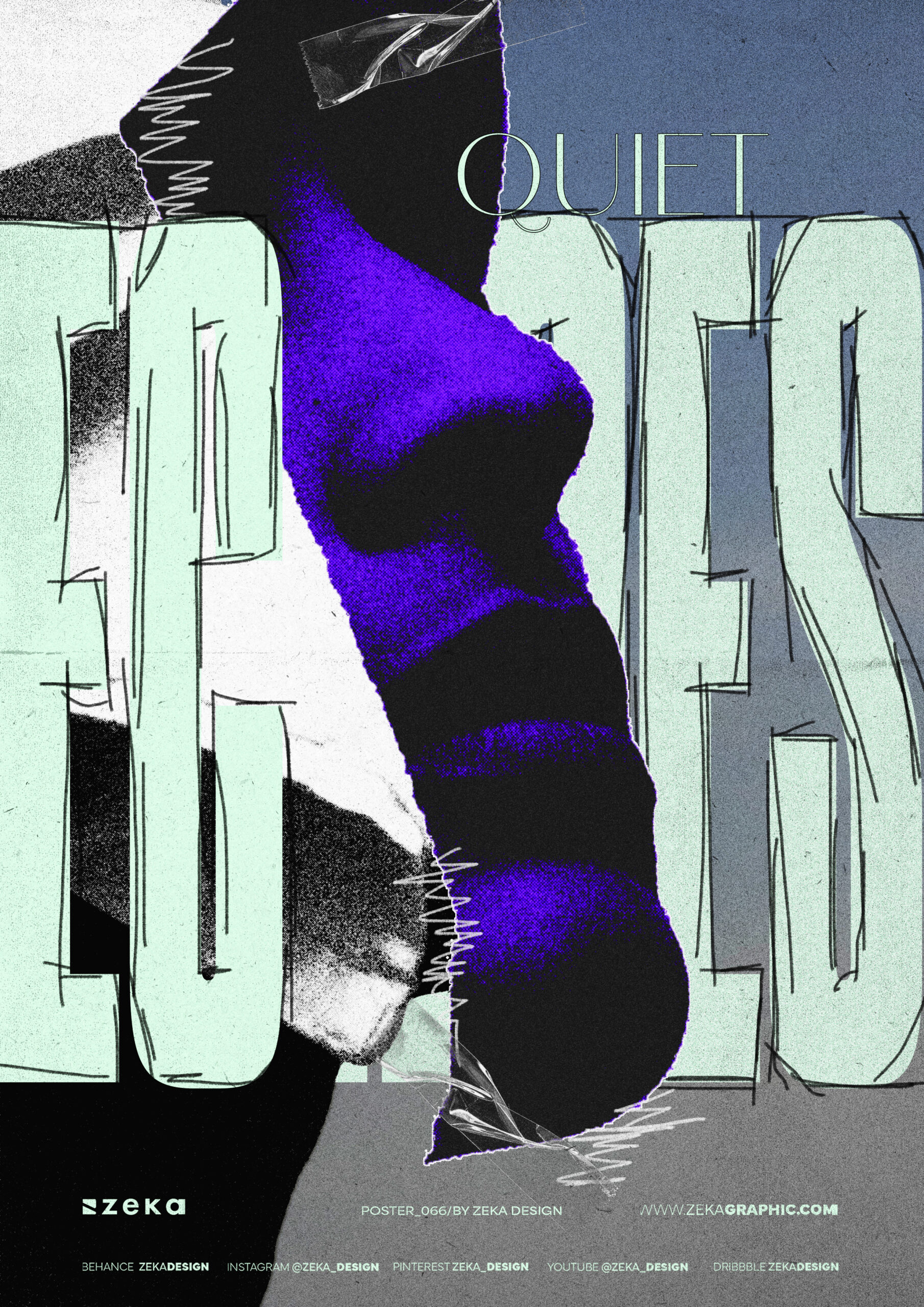 0066 Echoes Poster Design Inspiration by Zeka Design