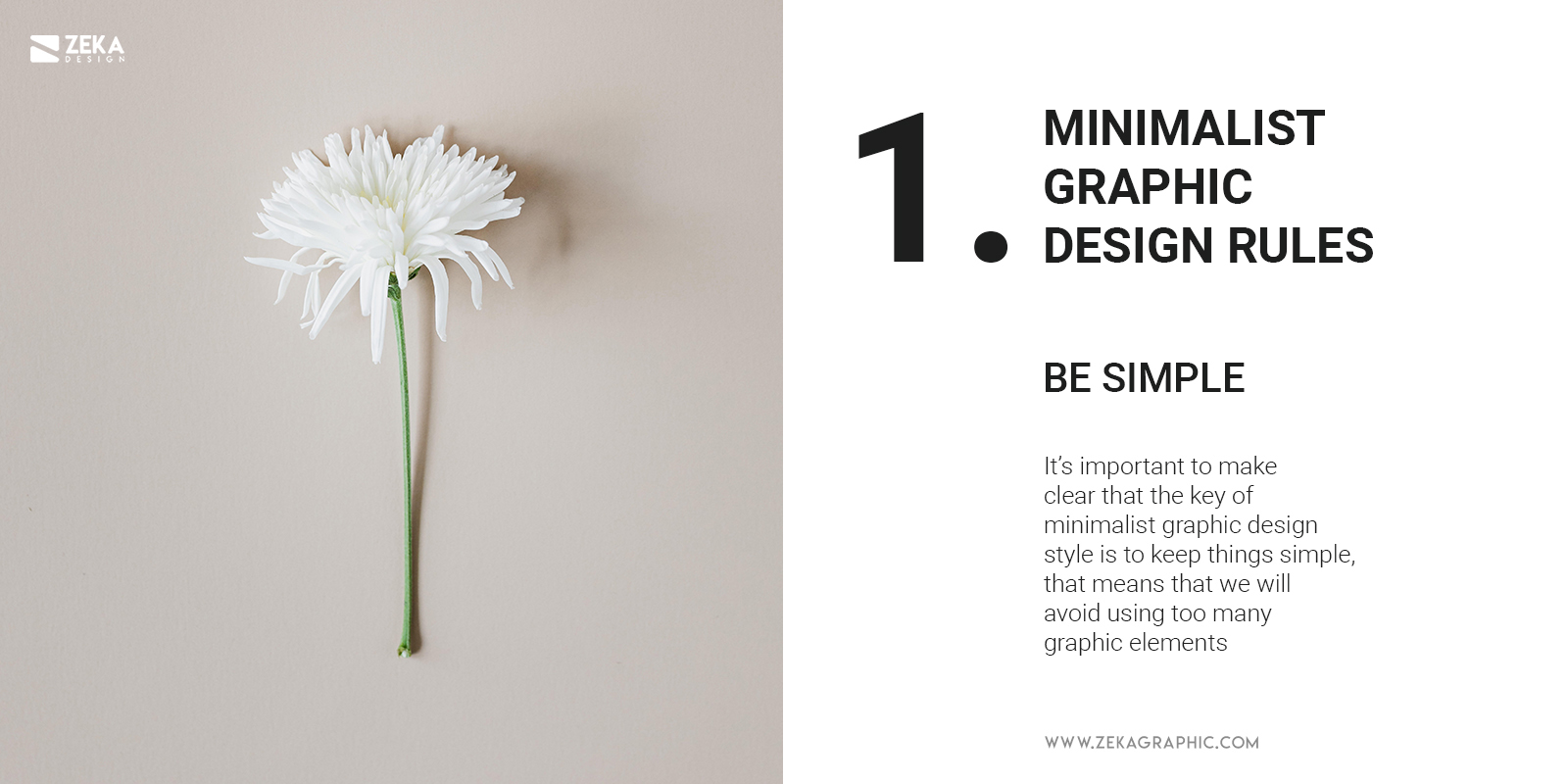 1 Minimalist Graphic Design Rules Be Simple