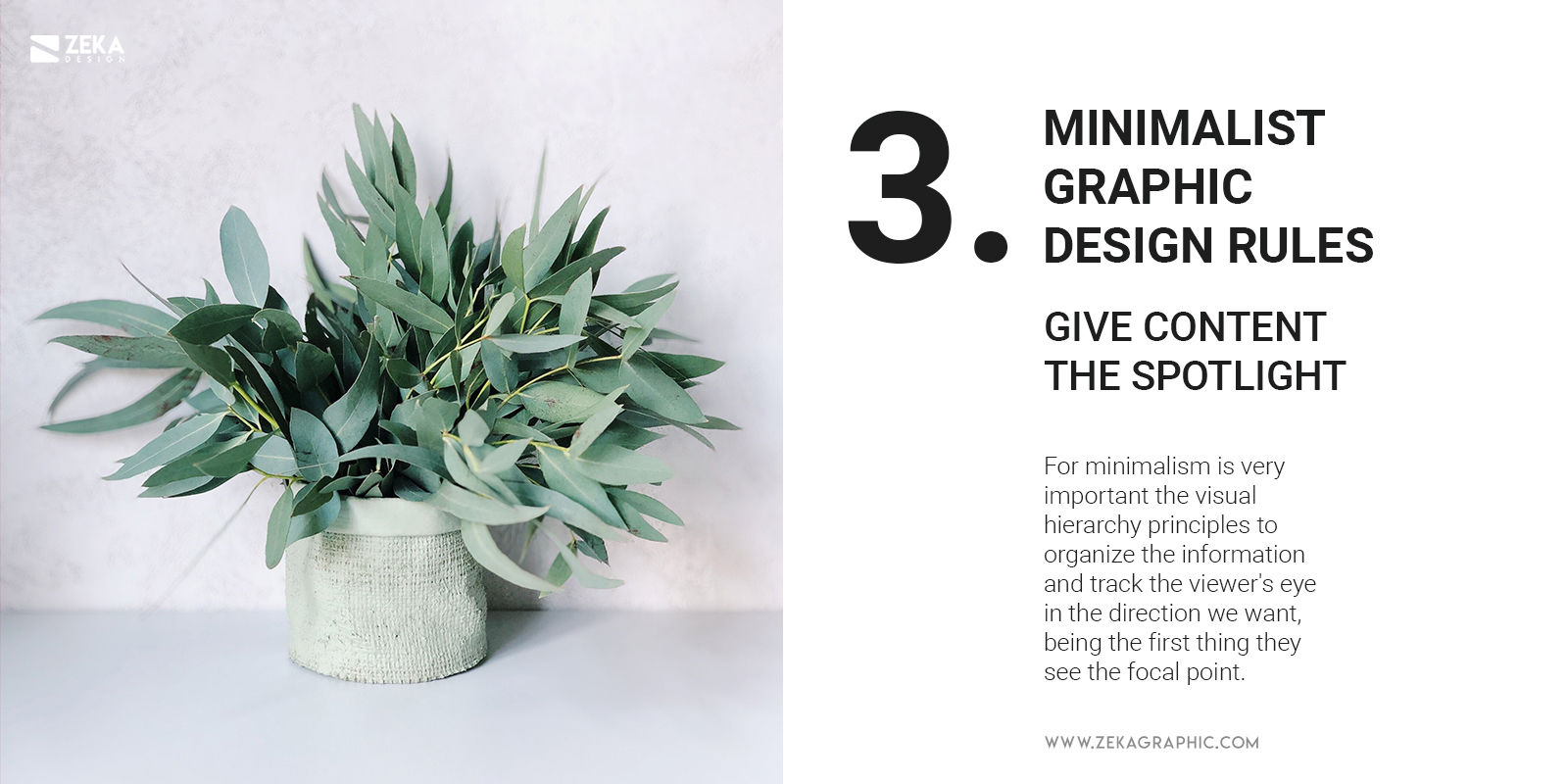 3 Give Content The Spotlight Minimalist Graphic Design