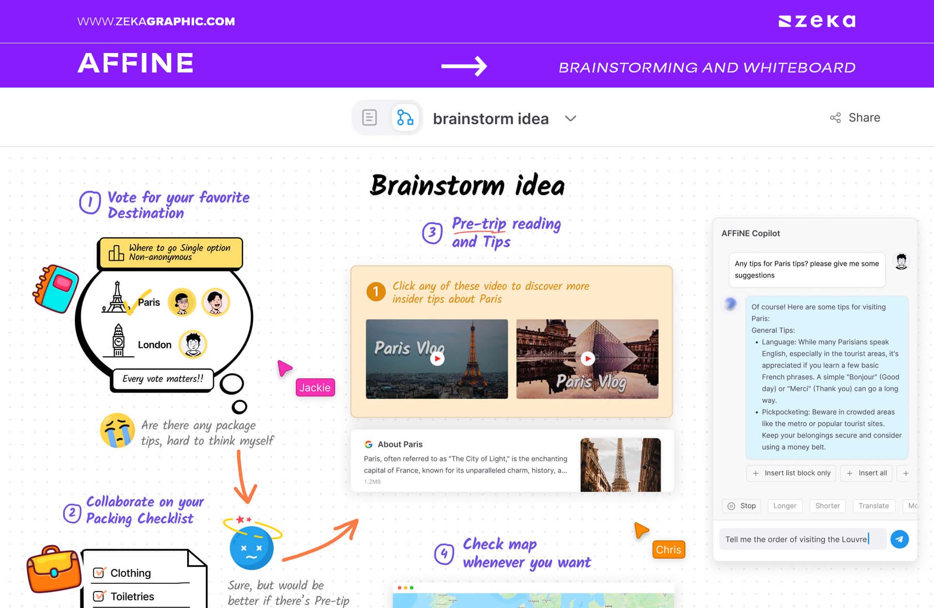 AFFiNE (Brainstorming and Whiteboard)