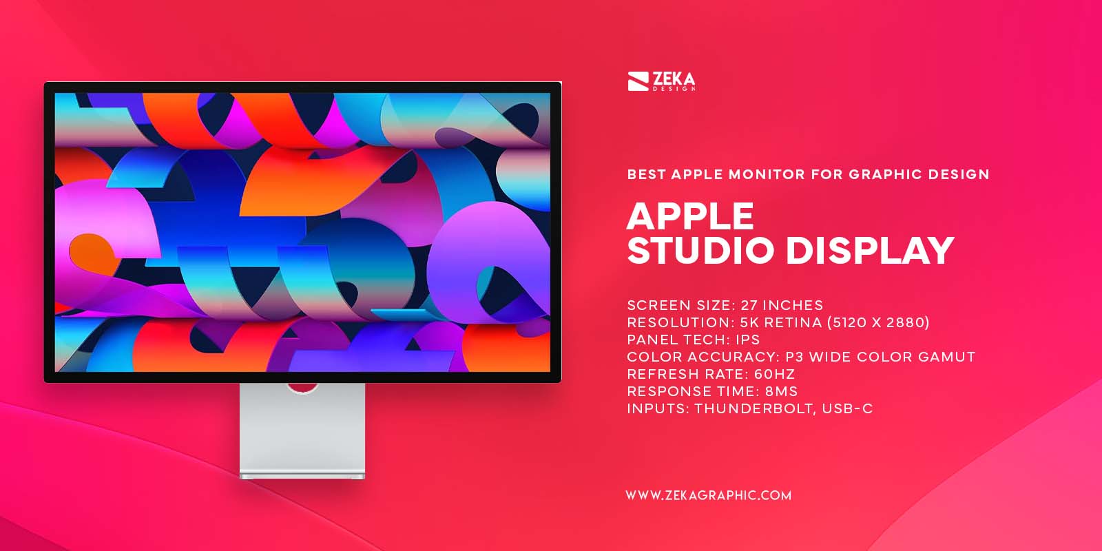 Apple Studio Display Best Apple Monitor for Graphic Design