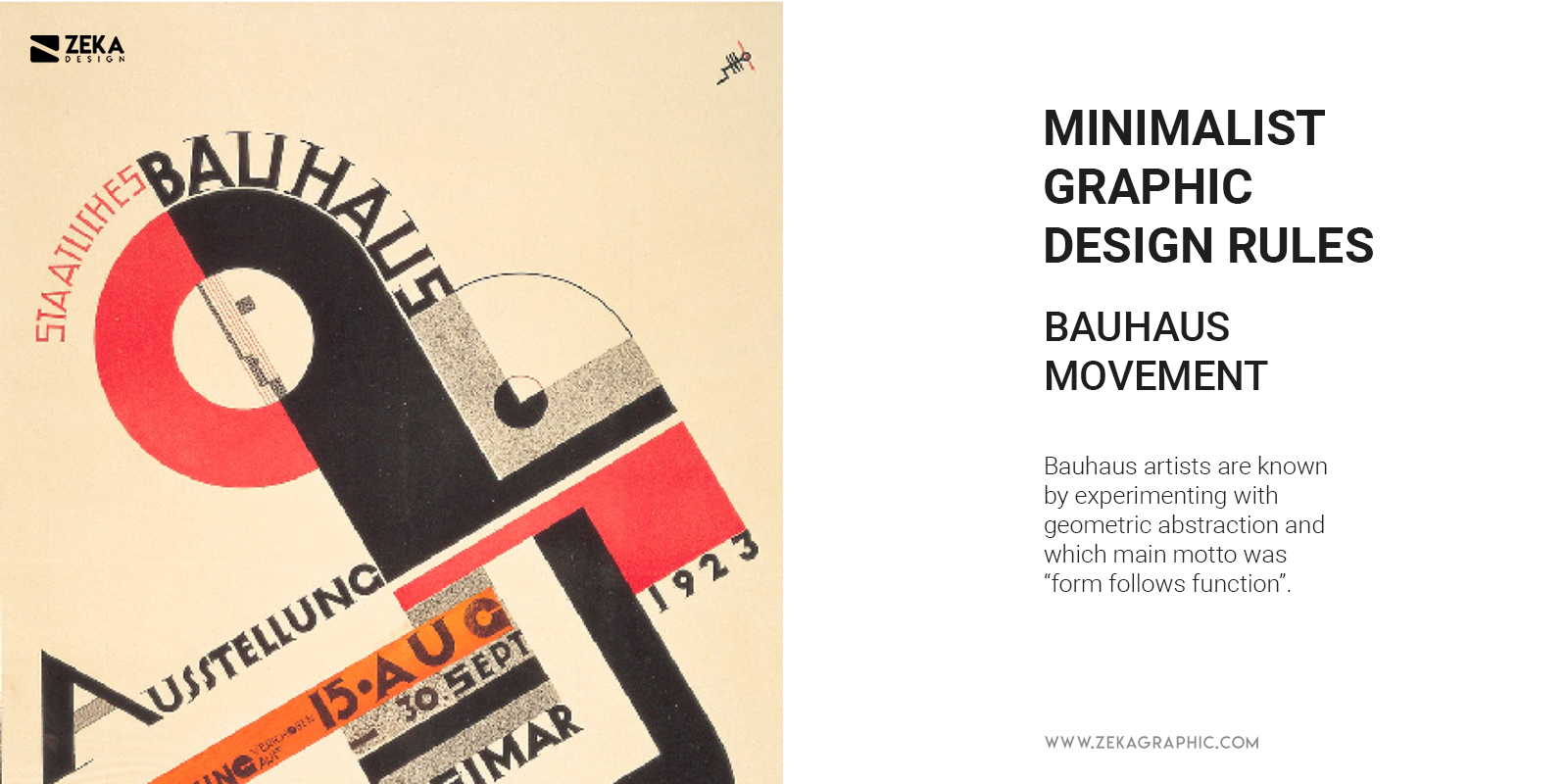 Bauhaus Minimalist Graphic Design Rules