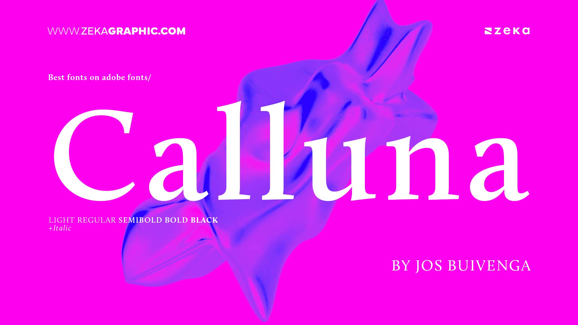 Best Adobe Fonts Calluna
