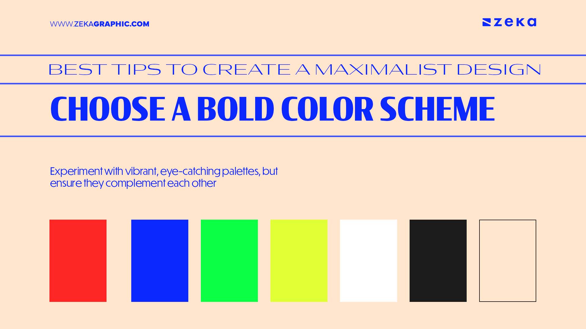 Best Tips To create a Maximalist Design Bold but Cohesive Color Palette