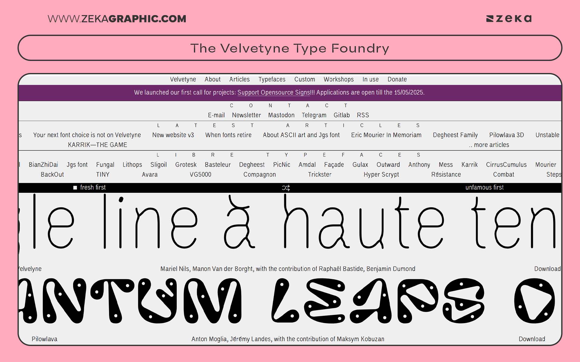 Best Websites for Fonts The Velvetyne Type Foundry