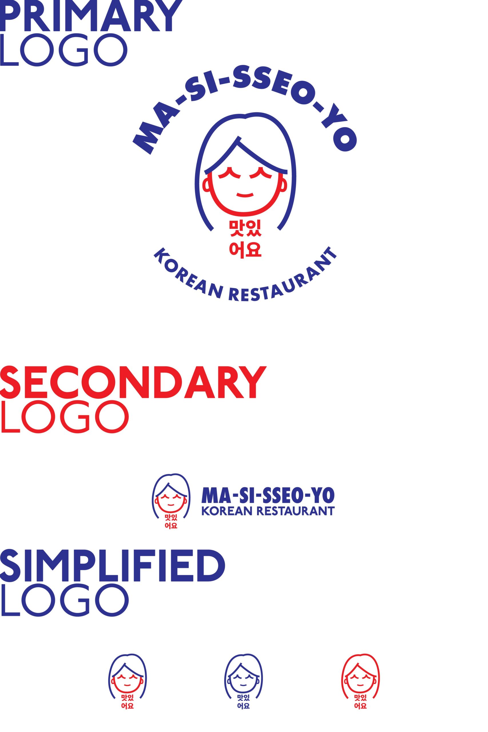 Brand Design_Korean Restaurant Brand Identity Concept Responsive Logo Design Infographic