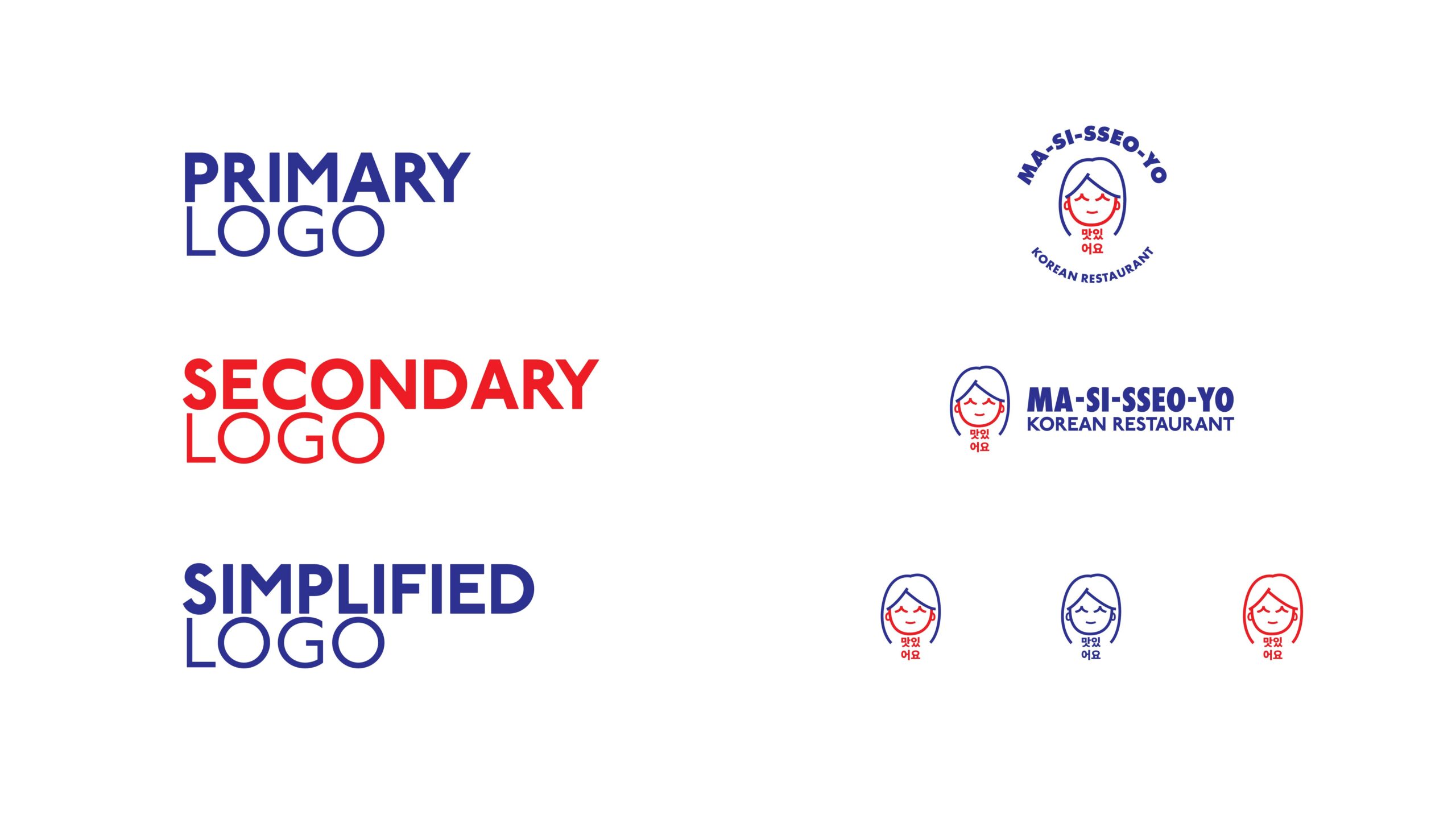 Brand Design_Korean Restaurant Brand Identity Concept Responsive Logo Design