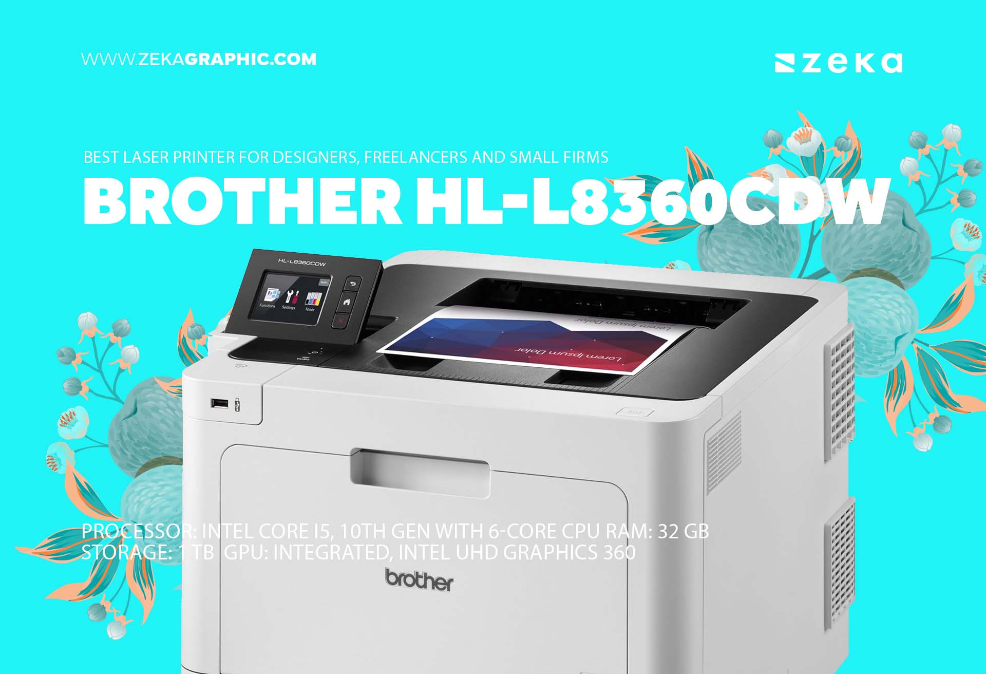 Brother HL-L8360CDW Best Laser Printer for Designers, Freelancers and Small Firms