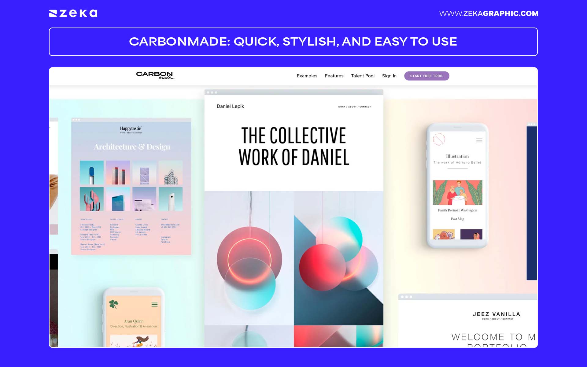 Carbonmade Quick, Stylish, and Easy to Use