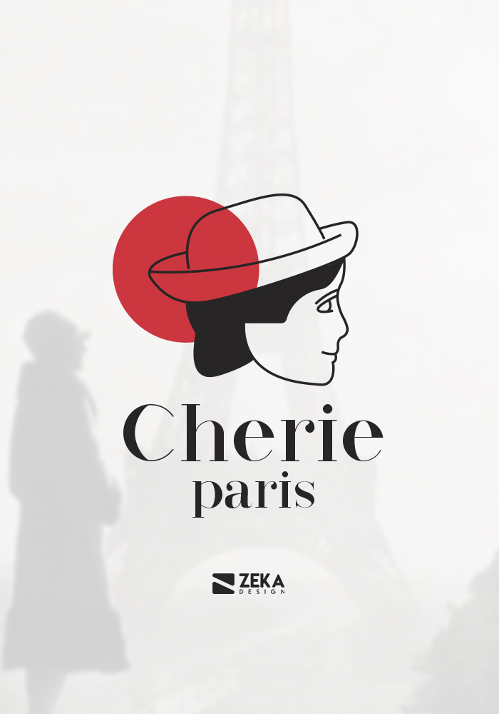 Cherie Paris Logo Design and Brand Identity Concept