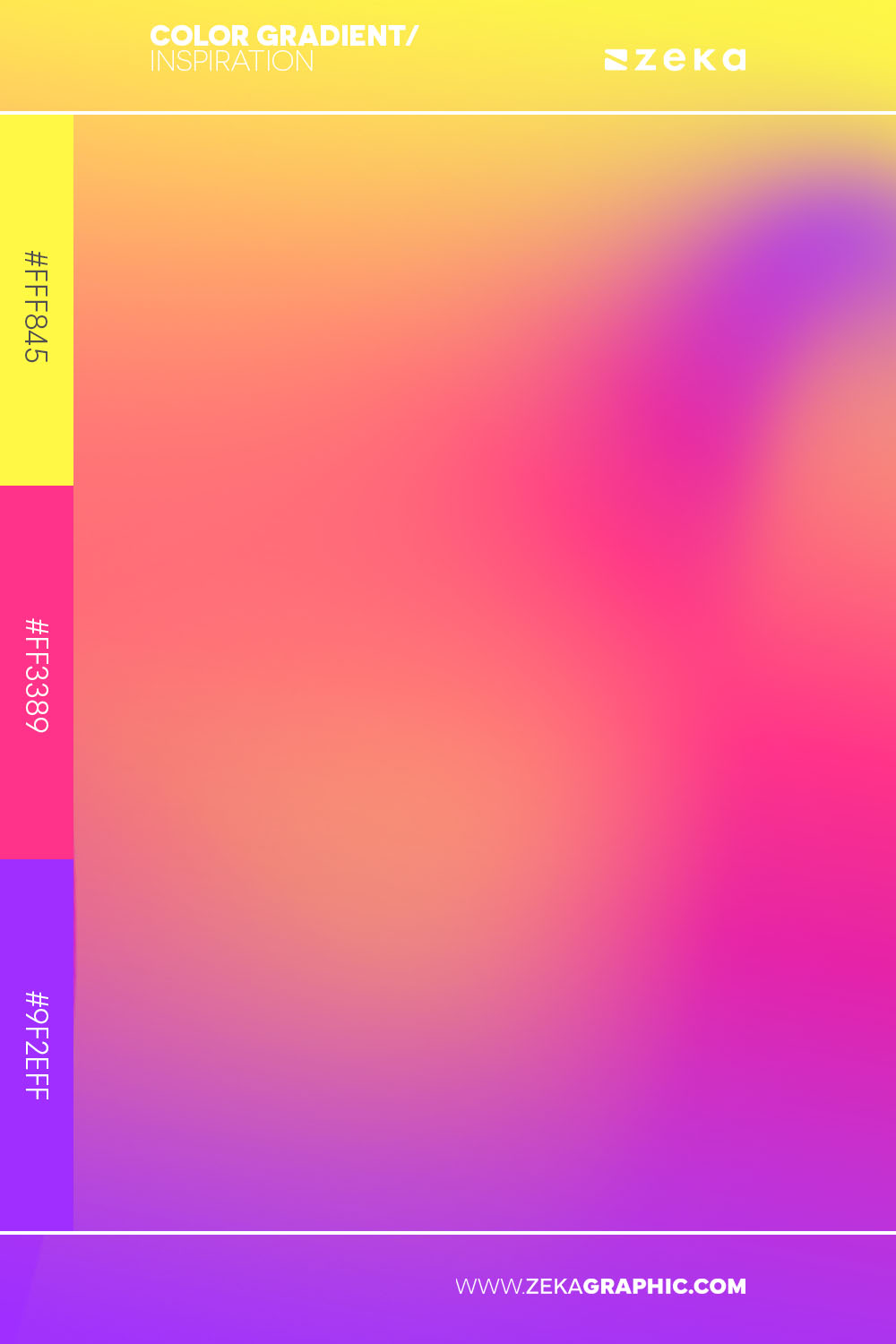 Color Gradient Inspiration 26 fff845 ff3389 9f2eff
