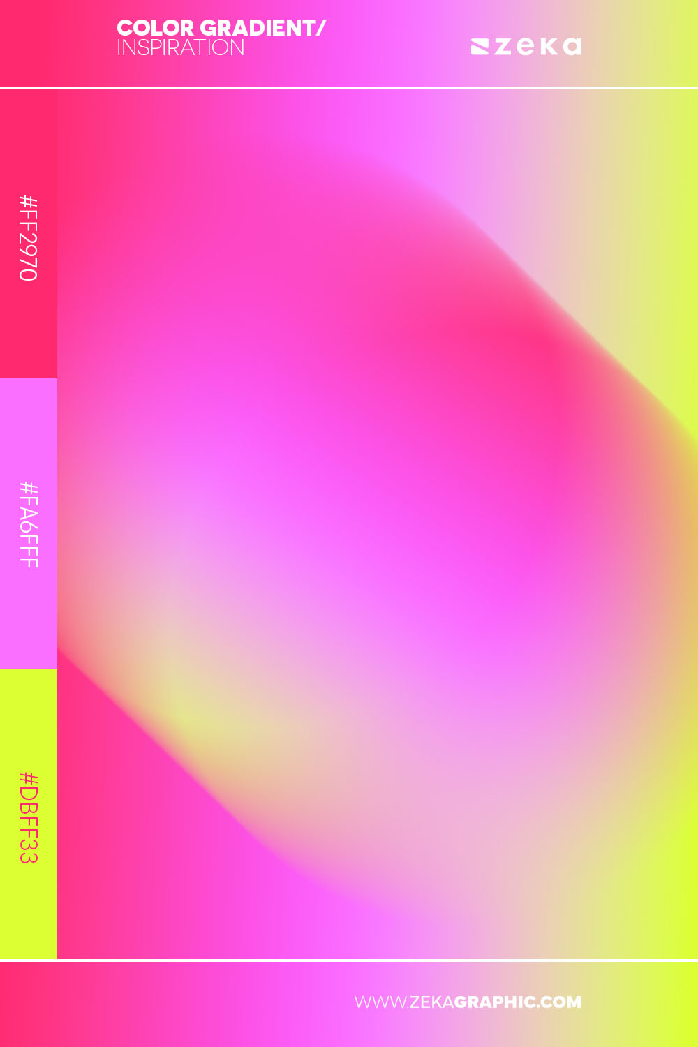 Color Gradient Inspiration 28 ff2970 fa6fff dbff33