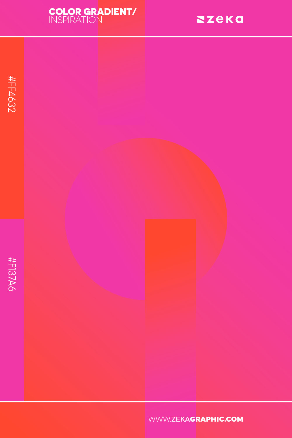 Color Gradient Inspiration 3 ff4632 f137a6