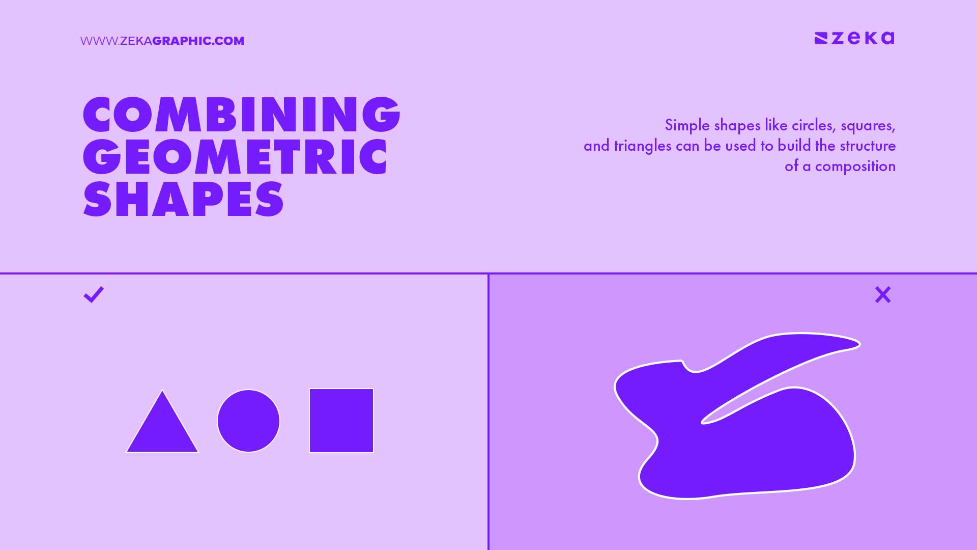 Combining Geometric Shapes in Bold Minimalist Design