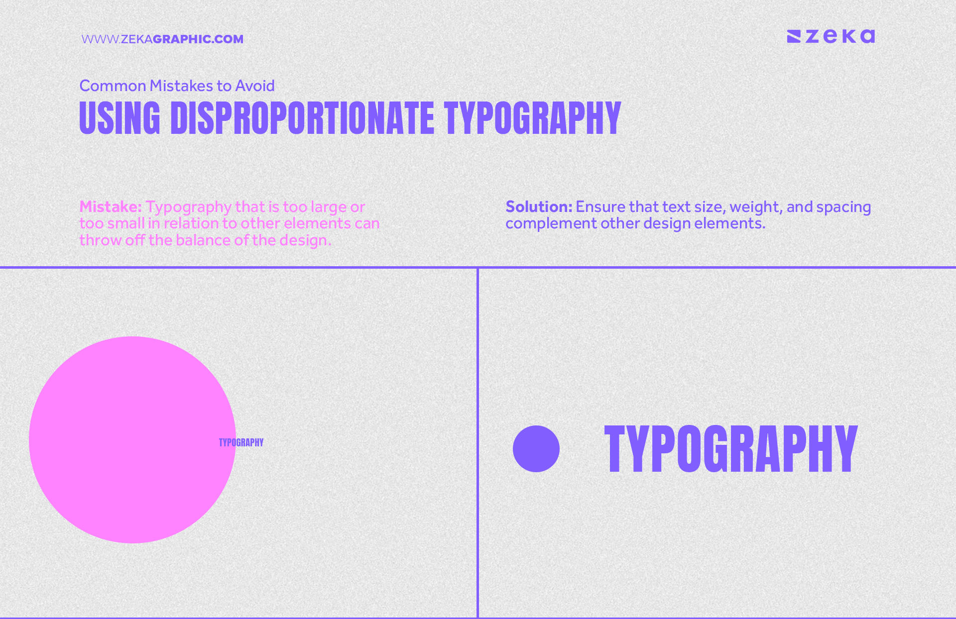 Common Mistakes to Avoid Using Disproportionate Typography