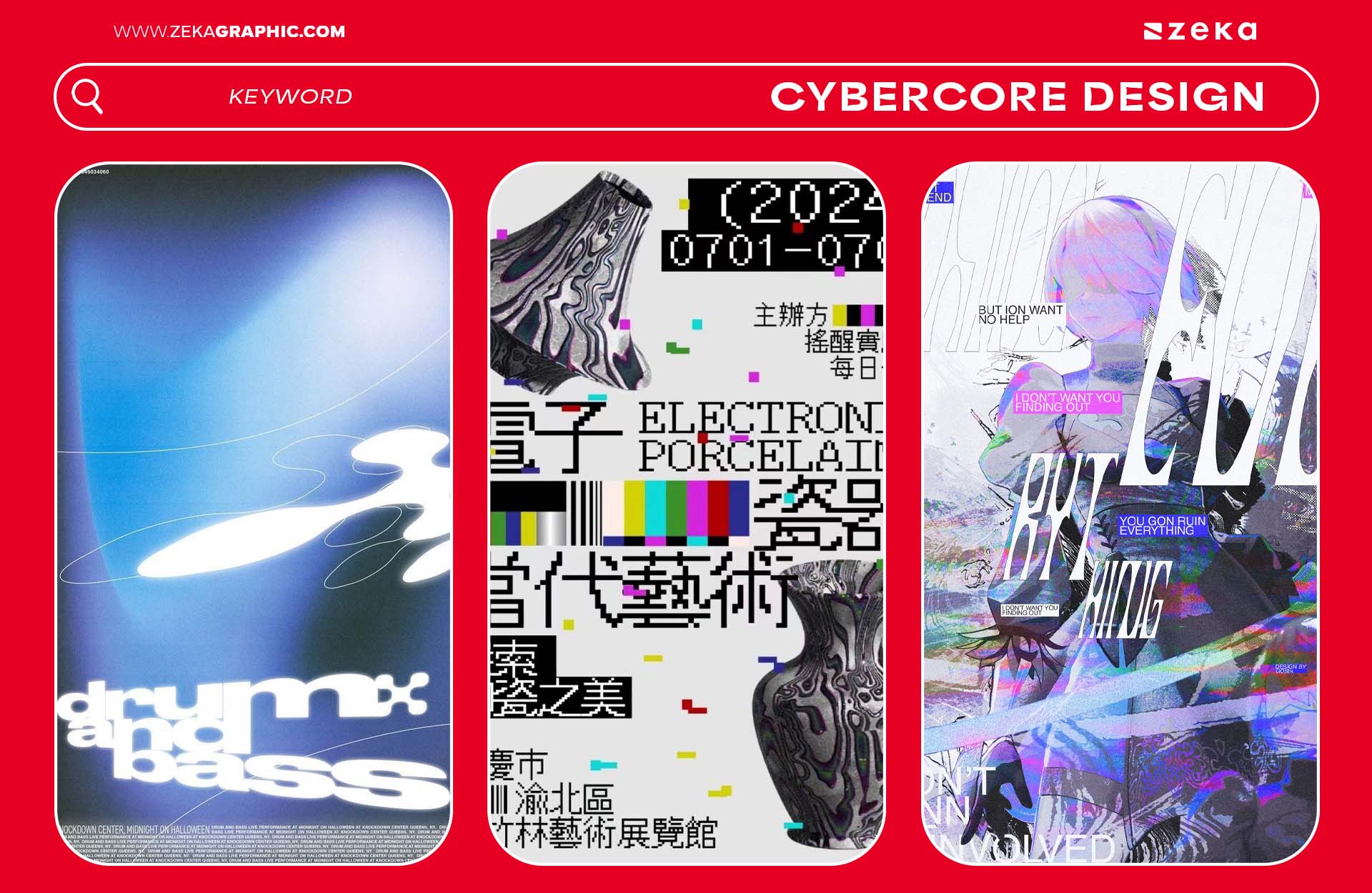 Cybercore Design Graphic Best Pinterest Keywords for Graphic Design Inspiration