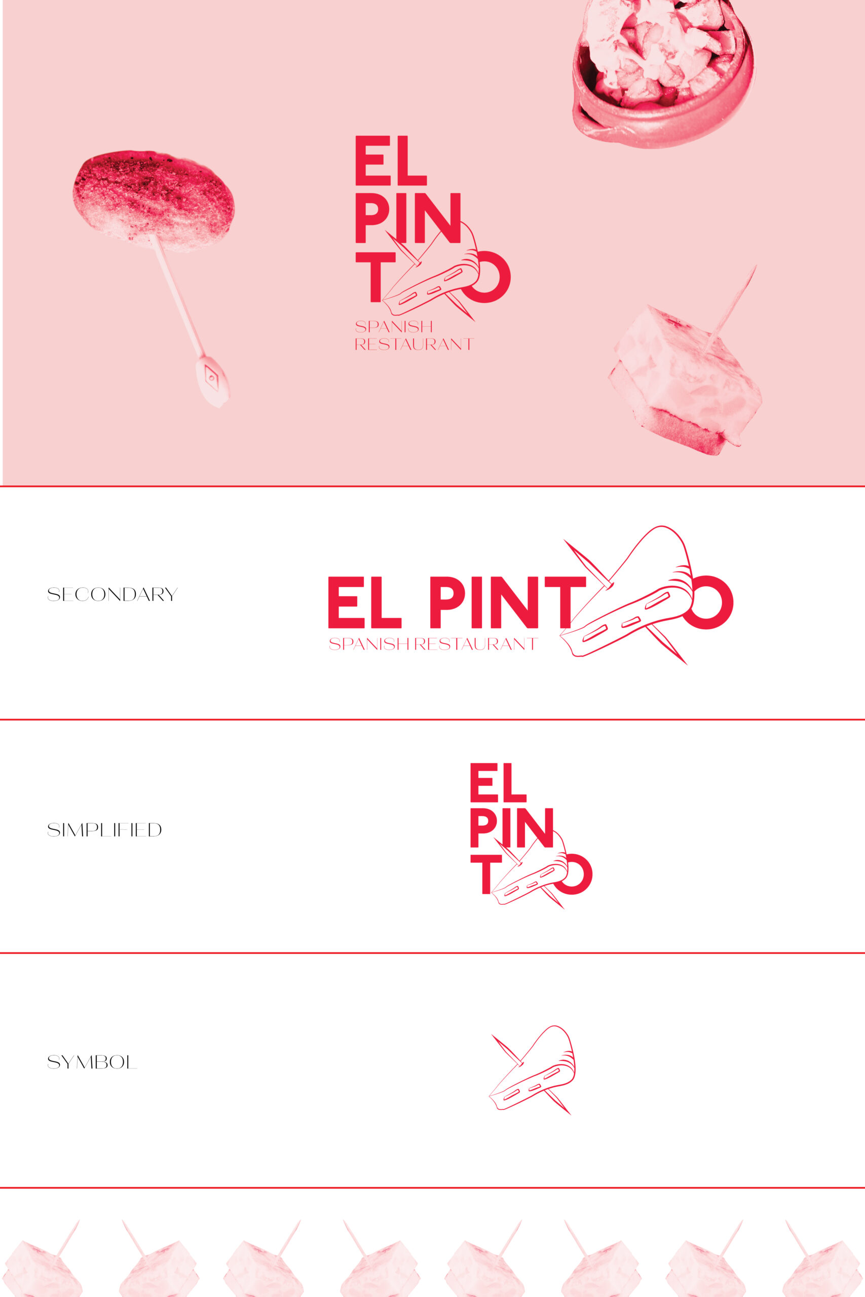 El Pintxo Spanish Restaurant Logo Design Brand Identity Design Inspiration