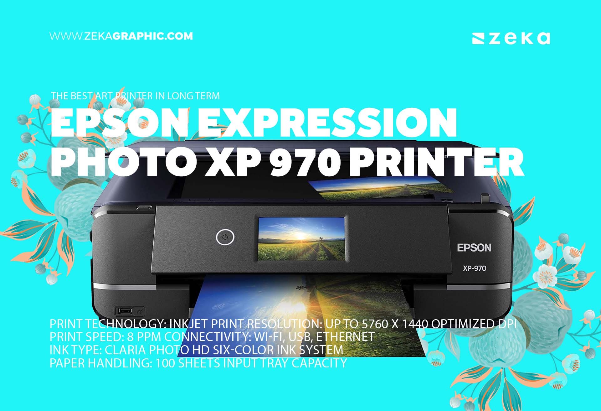 Epson Expression Photo XP 970 Printer The best art printer in long term