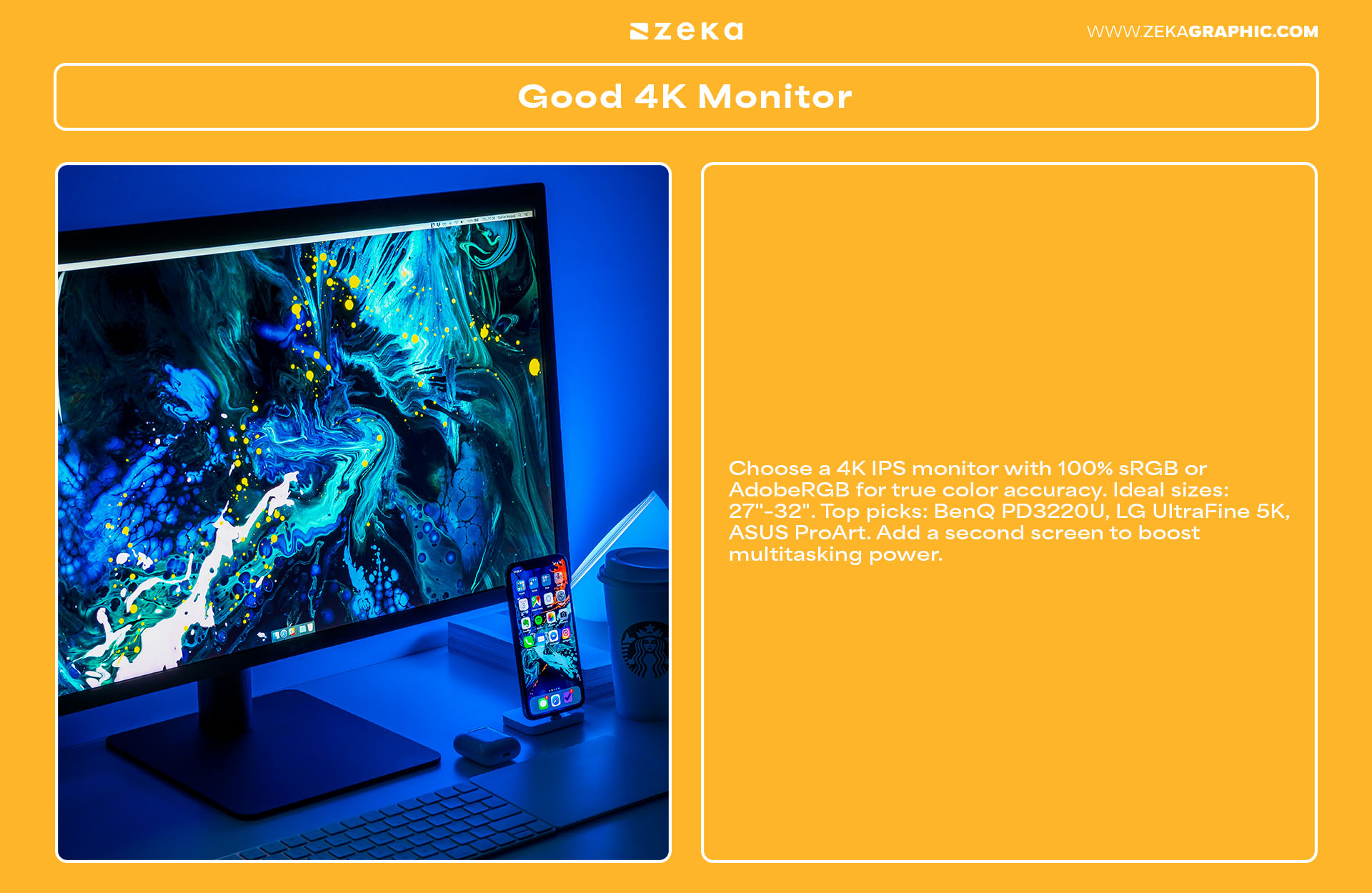 Everything You Need for Your Home Office as a Freelancer Good 4K Monitor