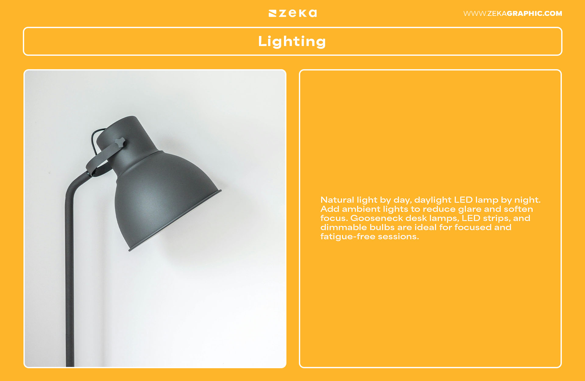 Everything You Need for Your Home Office as a Freelancer Lighting