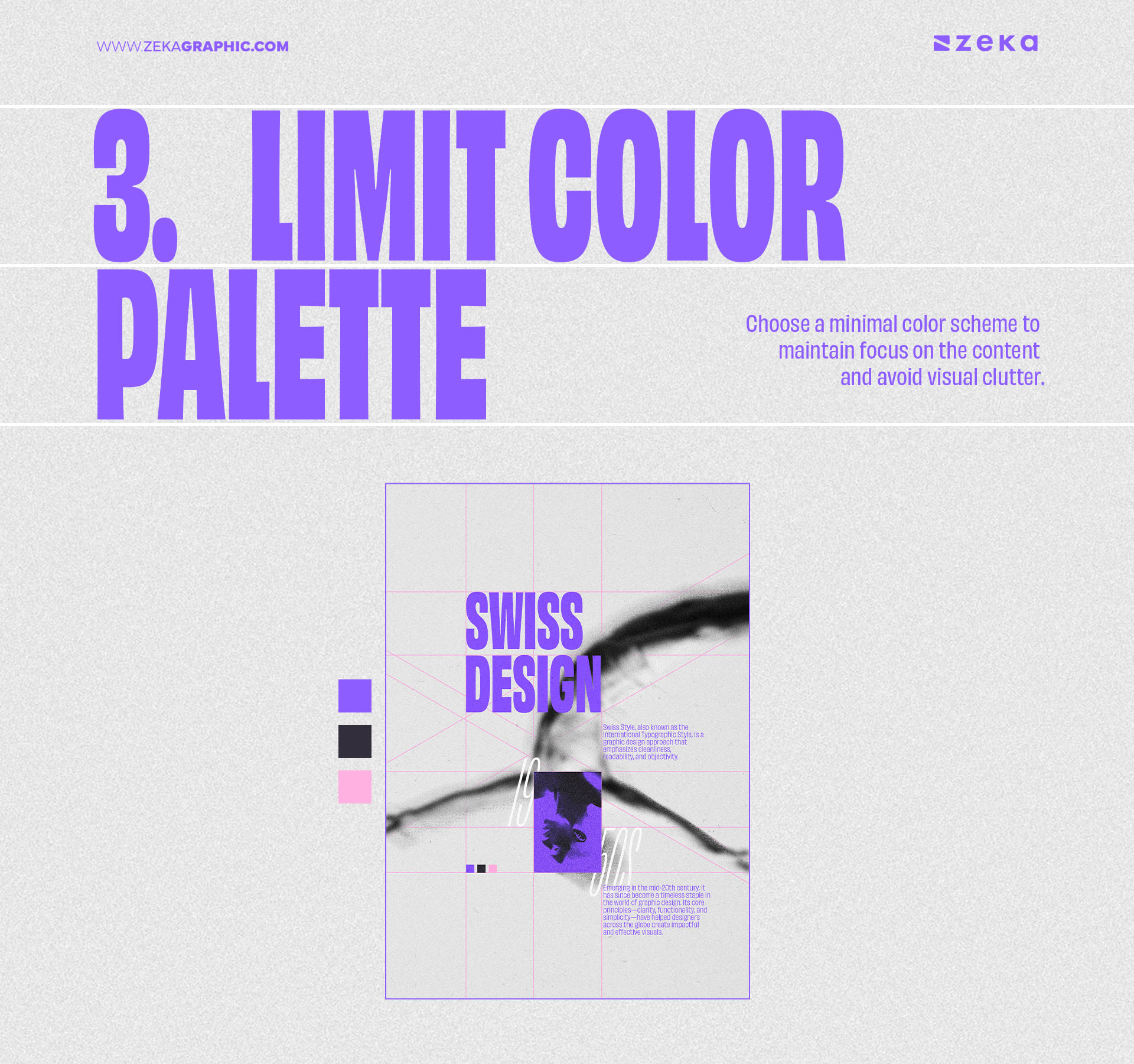 How to Incorporate Swiss Style Limit Your Color Palette