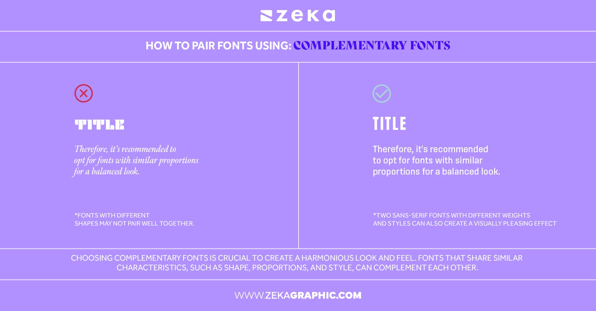 how to pair fonts using complementary fonts