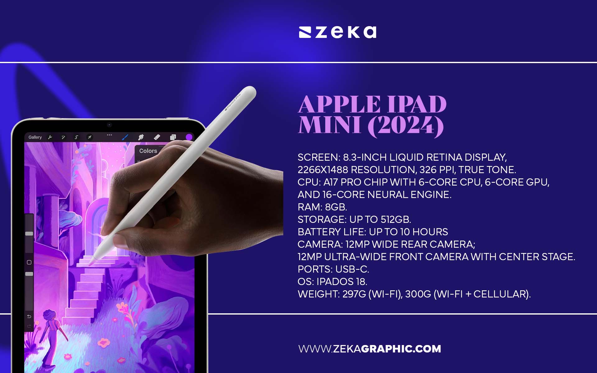 iPad Mini (2024) Best Portable iPad for Designers