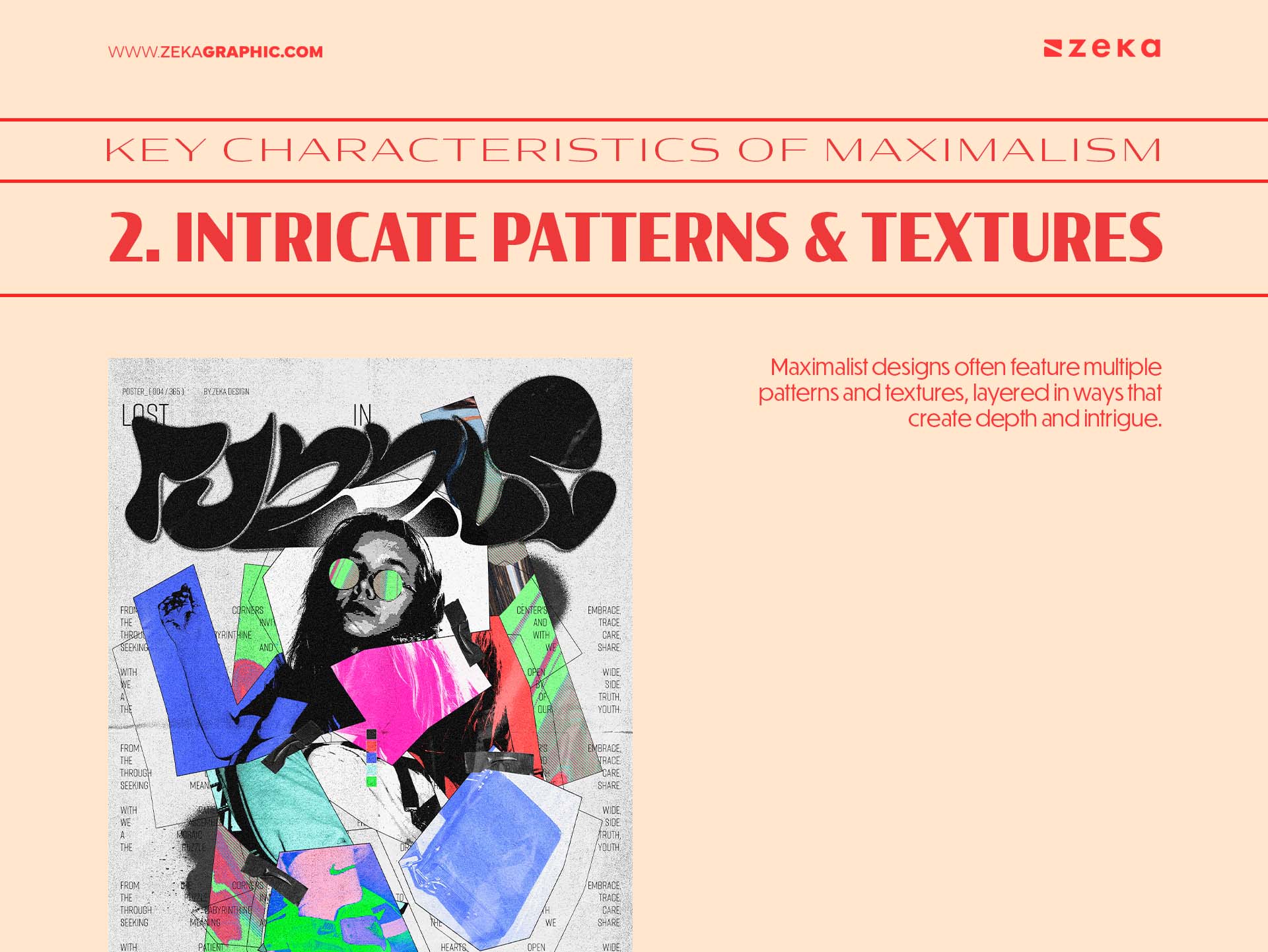 Key Characteristics of Maximalism Intricate Patterns and Textures