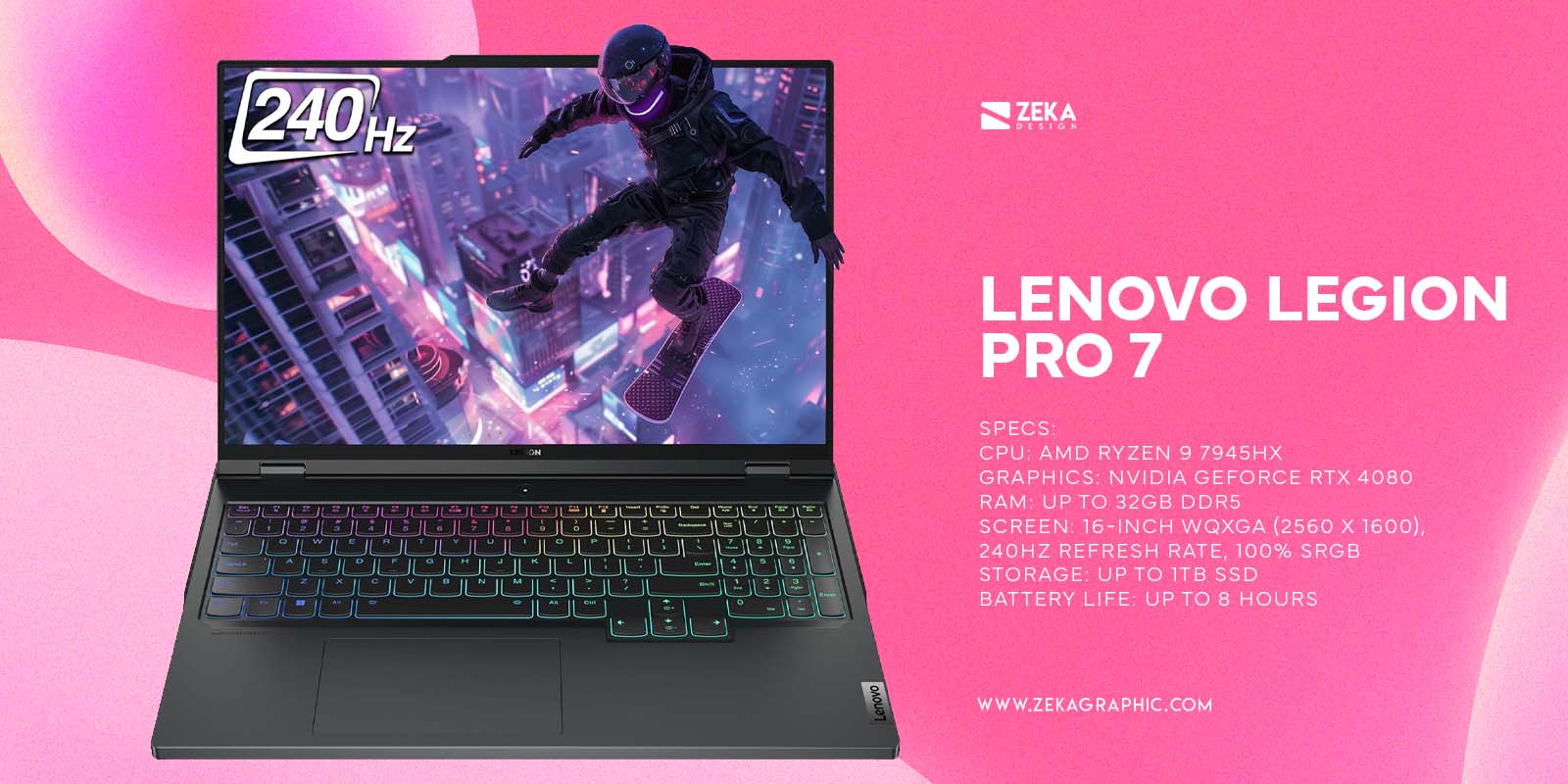 Lenovo Legion Pro 7 Gaming Laptop Best for Gaming and Graphic Design