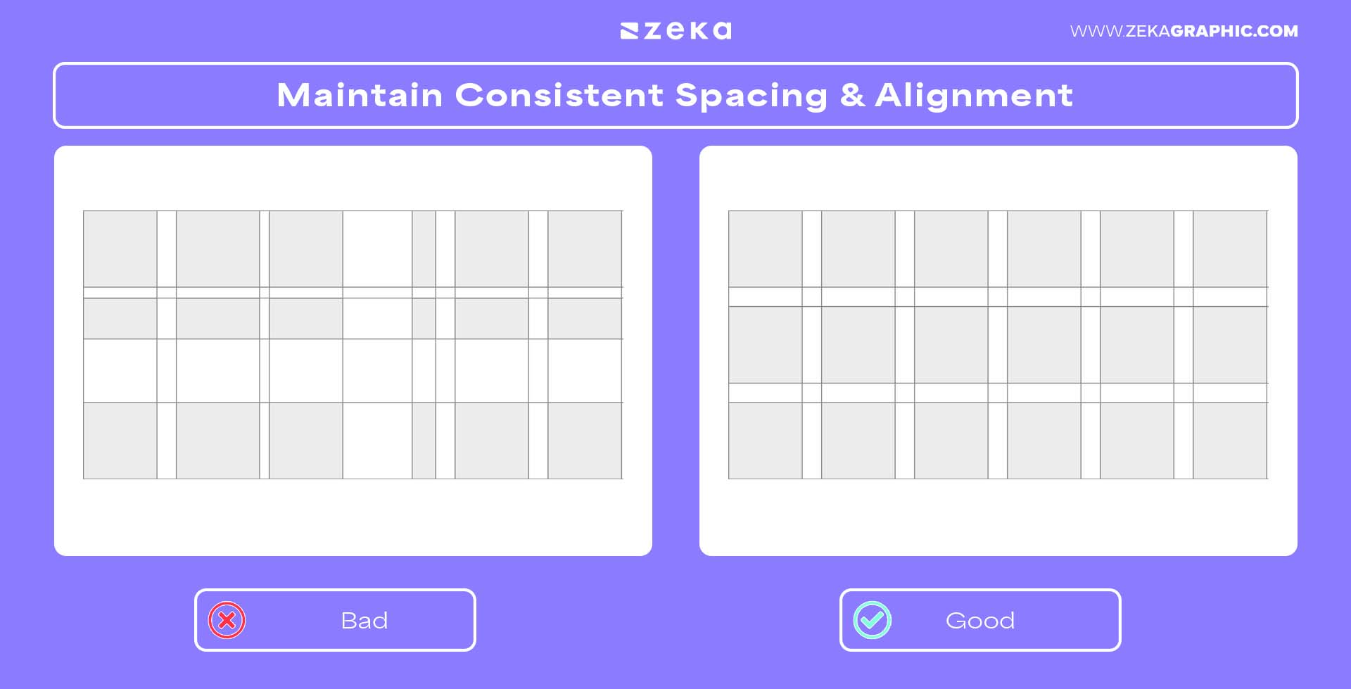 Maintain Consistent Spacing & Alignment