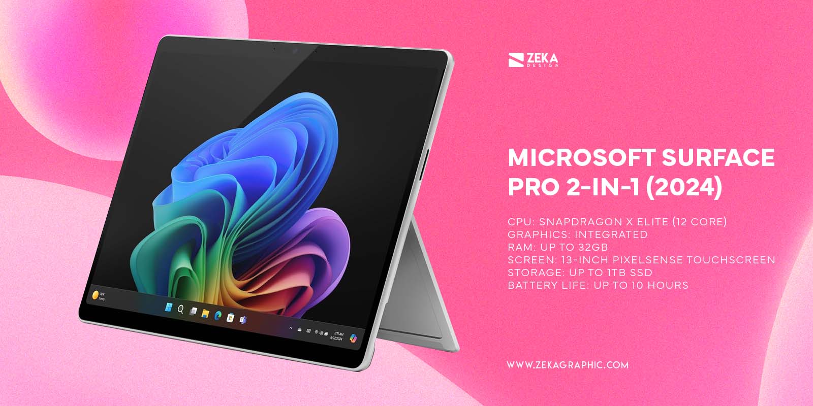 Microsoft Surface Pro 2-in-1 2024 Best Laptop and Drawing Tablet Combined