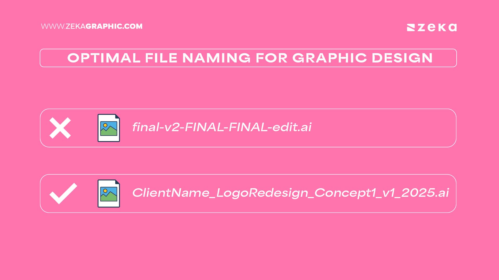 Optimal File Naming For Graphic Design
