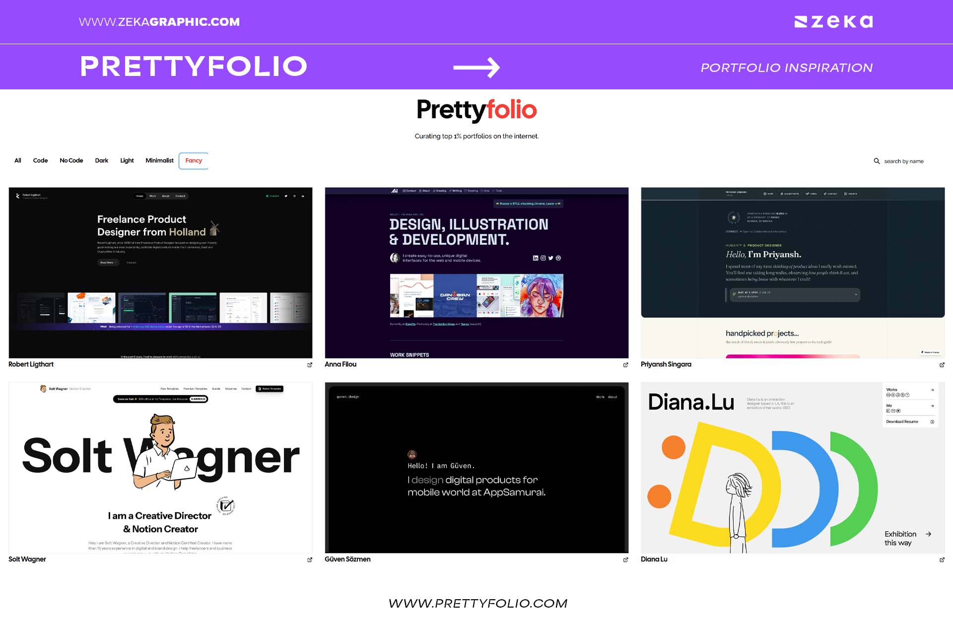Prettyfolio Portfolio Inspiration