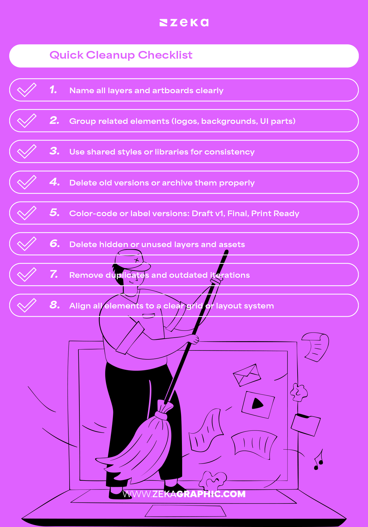 Quick Cleanup Checklist For Graphic Designers