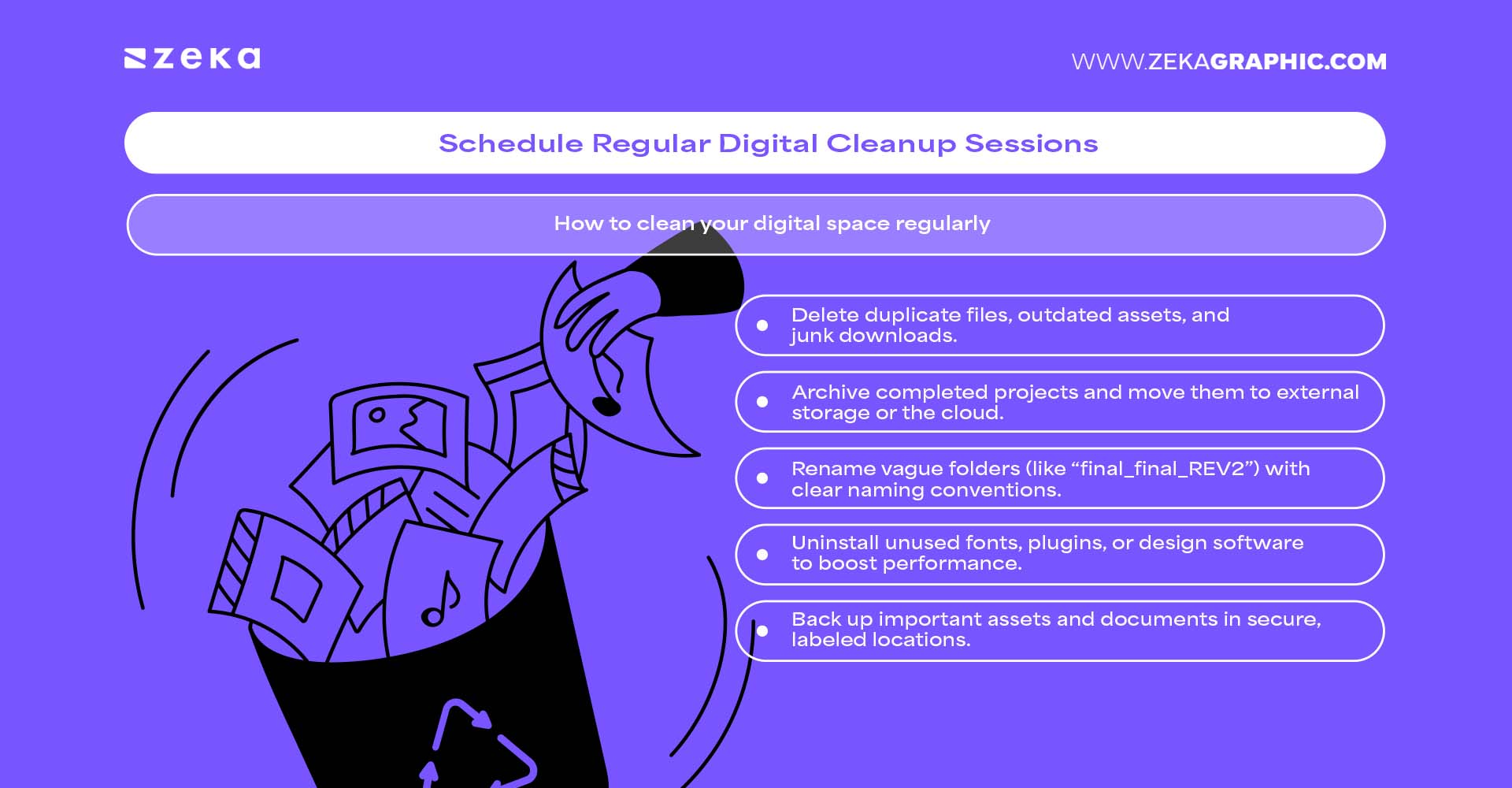Schedule Regular Digital Cleanup Sessions
