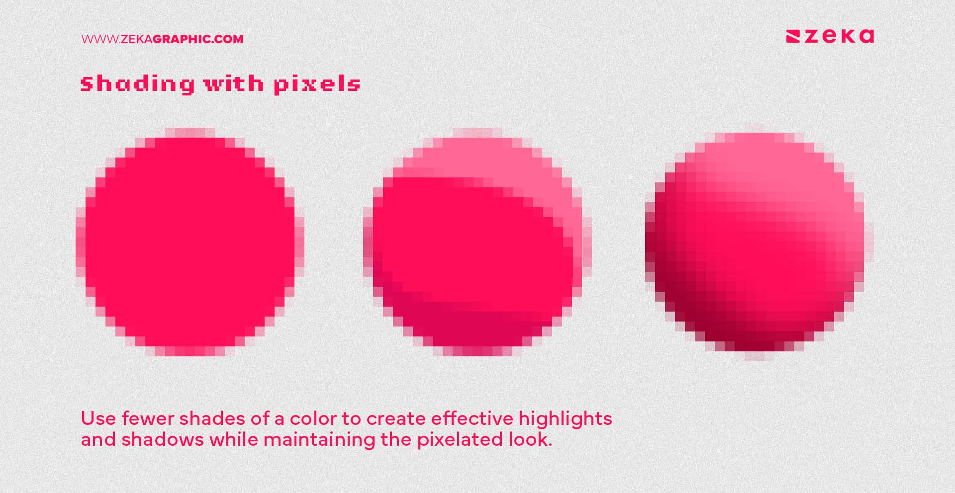 Shading with pixels
