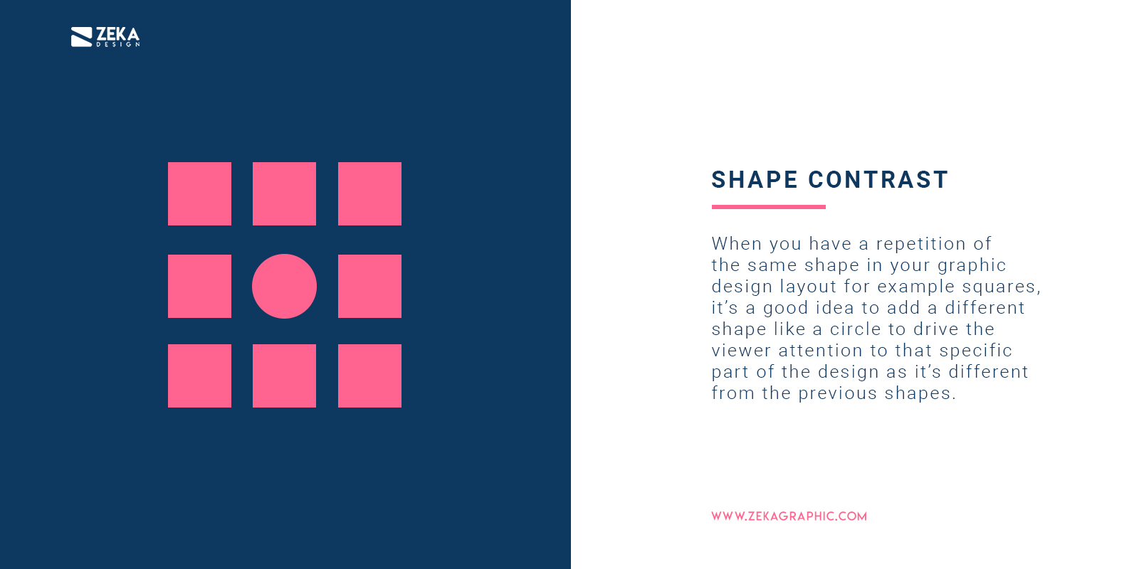 How To Use Shape Contrast in Graphic Design