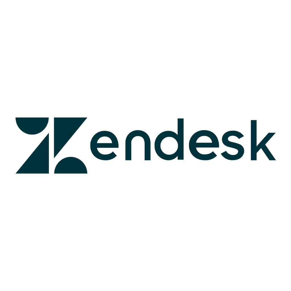 Shapes Integrated with Typography Logo Zendesk