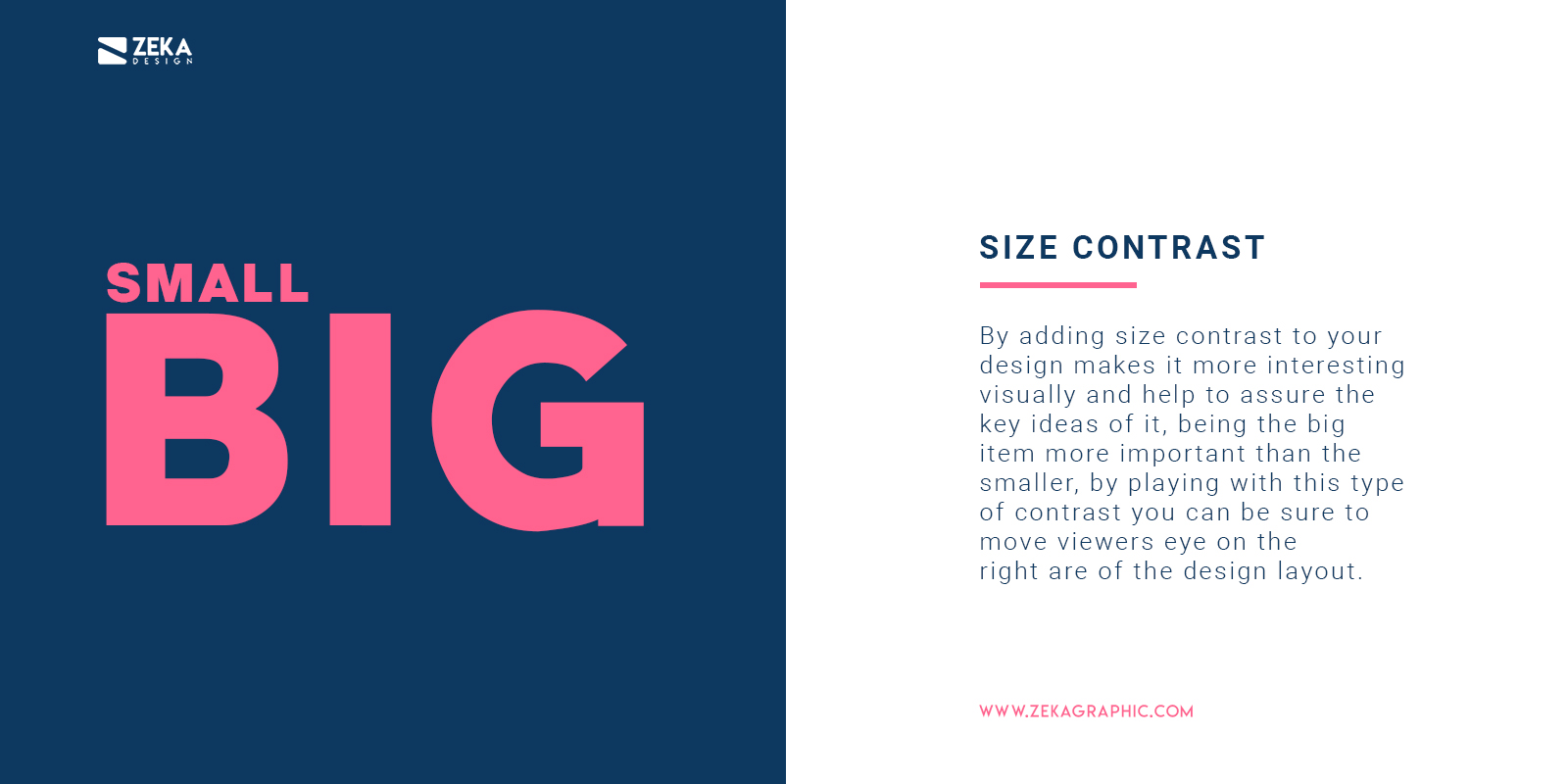 How To Use Size Contrast in Graphic Design